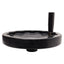 Used Elesa Solid Handwheel w/ Fold-Away Handle, ø250mm OD, ø5/8in Bore, Black