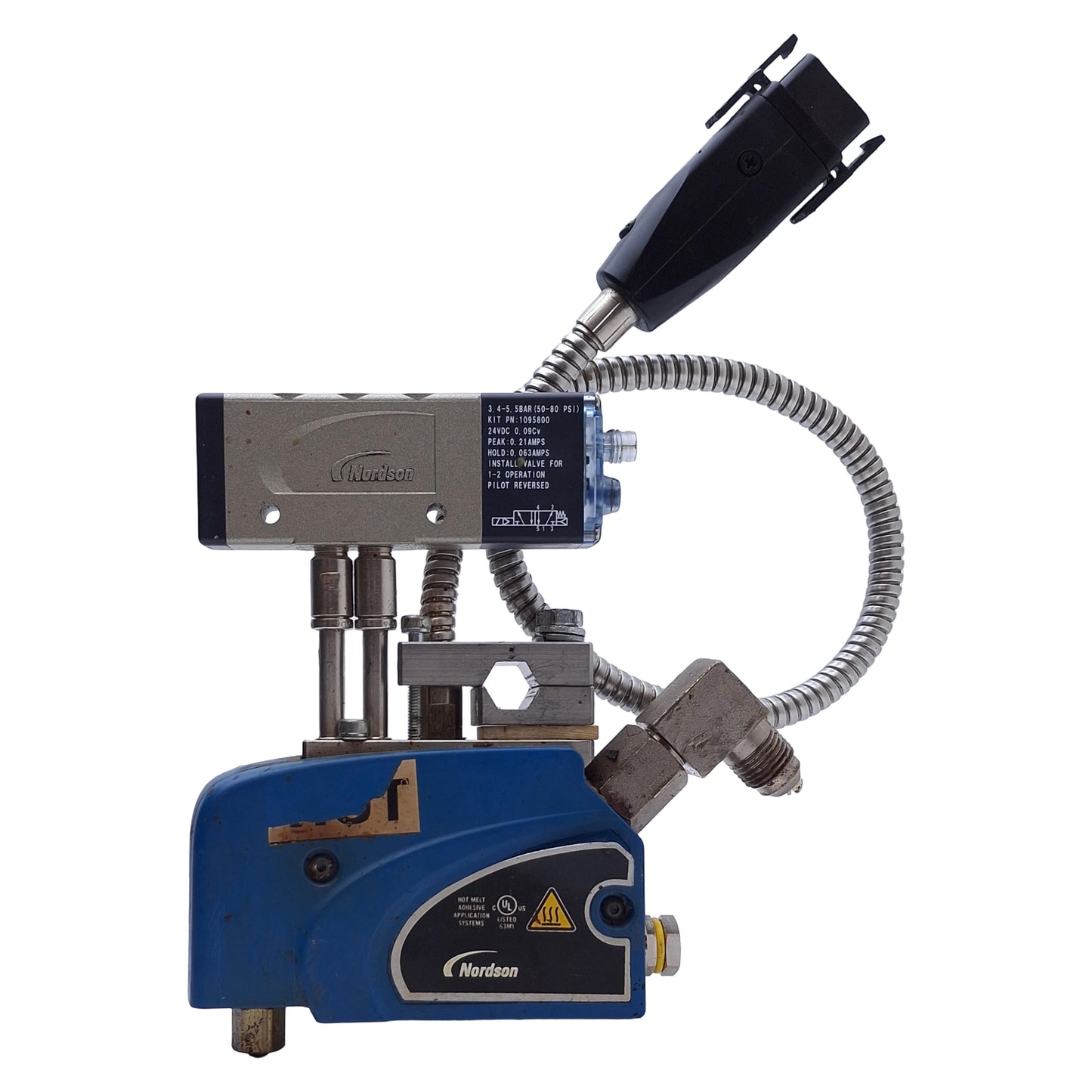 Used Nordson MiniBlue 2 1095800 Hot Melt Dispensing Applicator 3.4-5.5bar Range