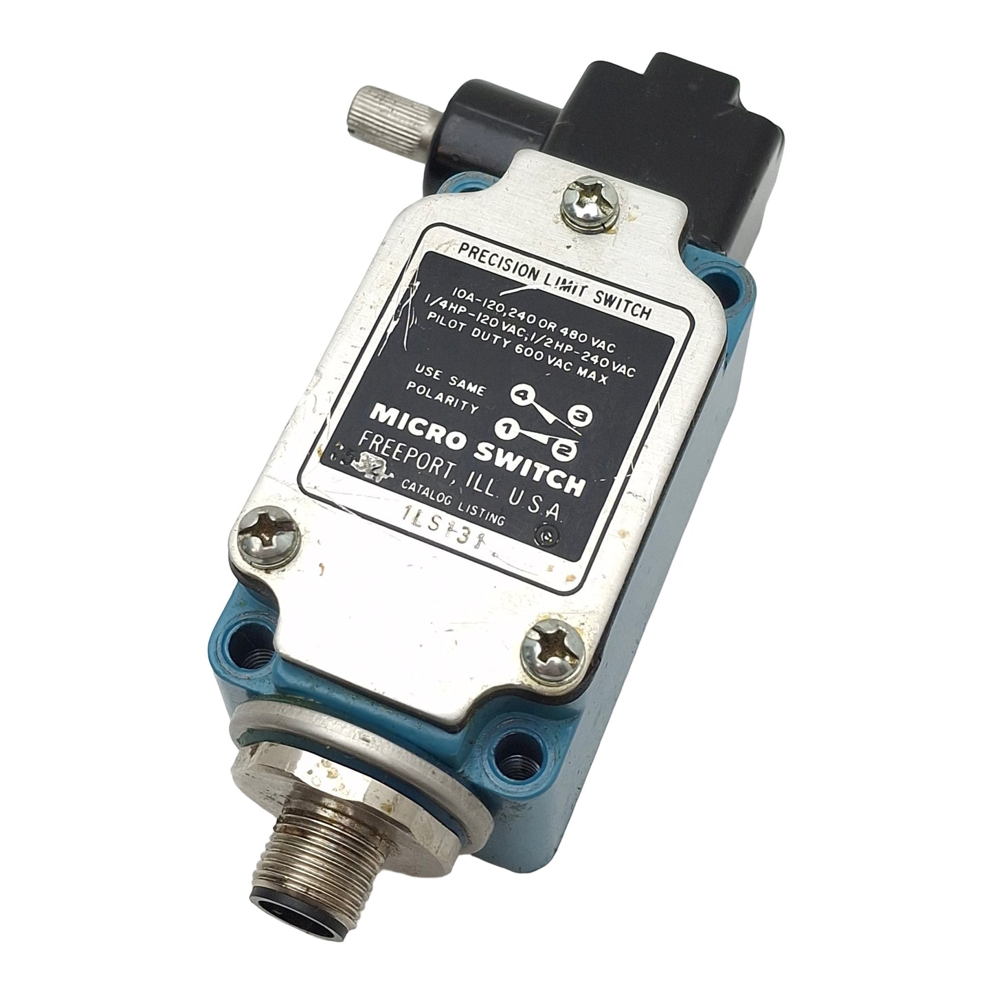 Used Honeywell 1LS131 MICRO SWITCH Limit Switch, SPDT 1NC/1NO, 10A 120/240/480VAC