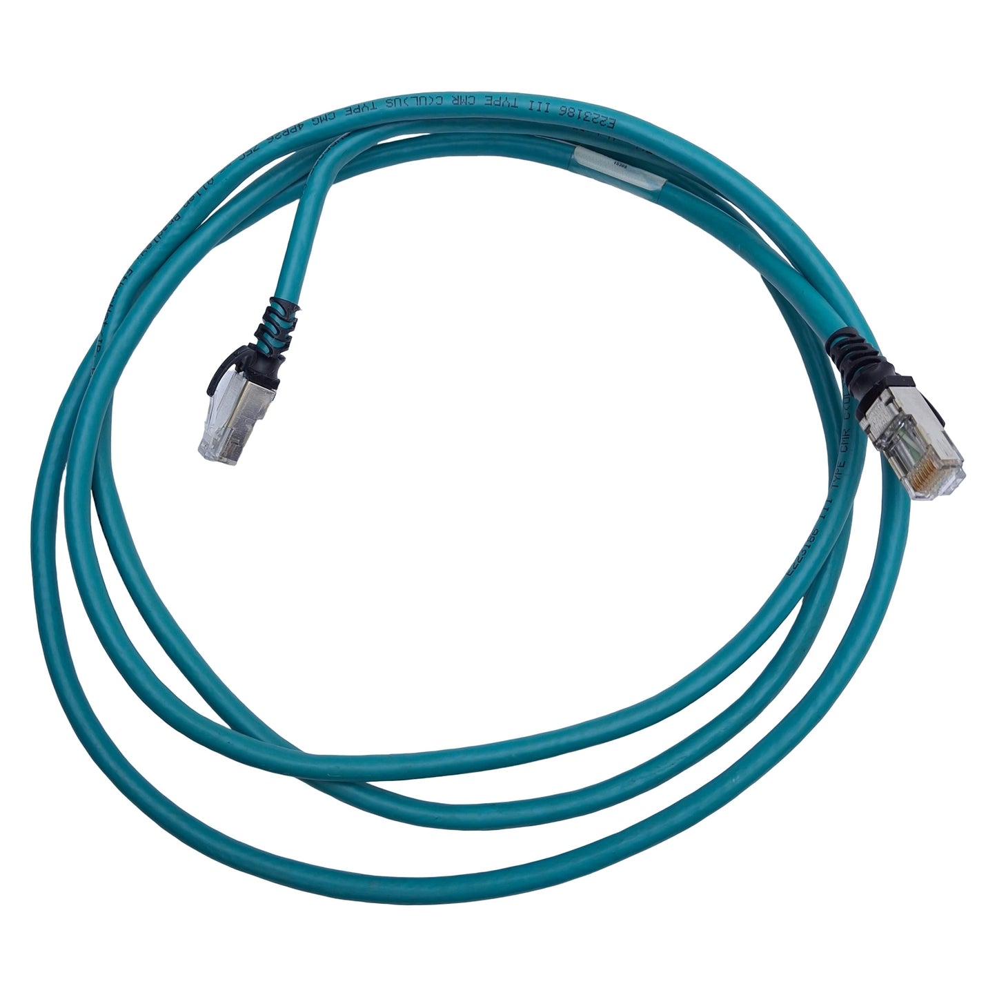 Used Allen Bradley 1585J-M8CBJM-2 Connection Cable, RJ45 Male To Male, 2 Meters