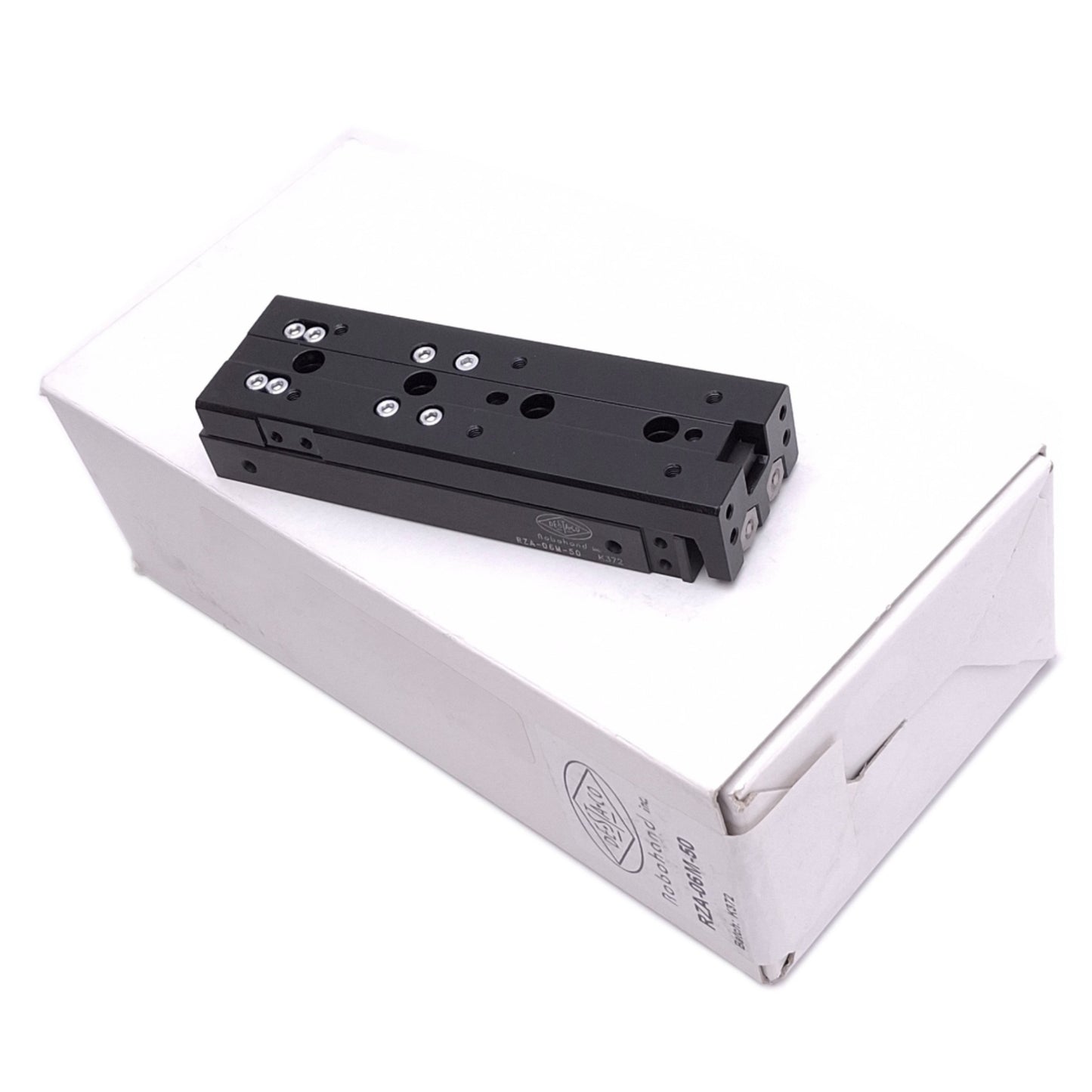 New DESTACO Robohand RZA-06M-50 Air Slide Table, 6mm Bore, 50mm Stroke, 100psi