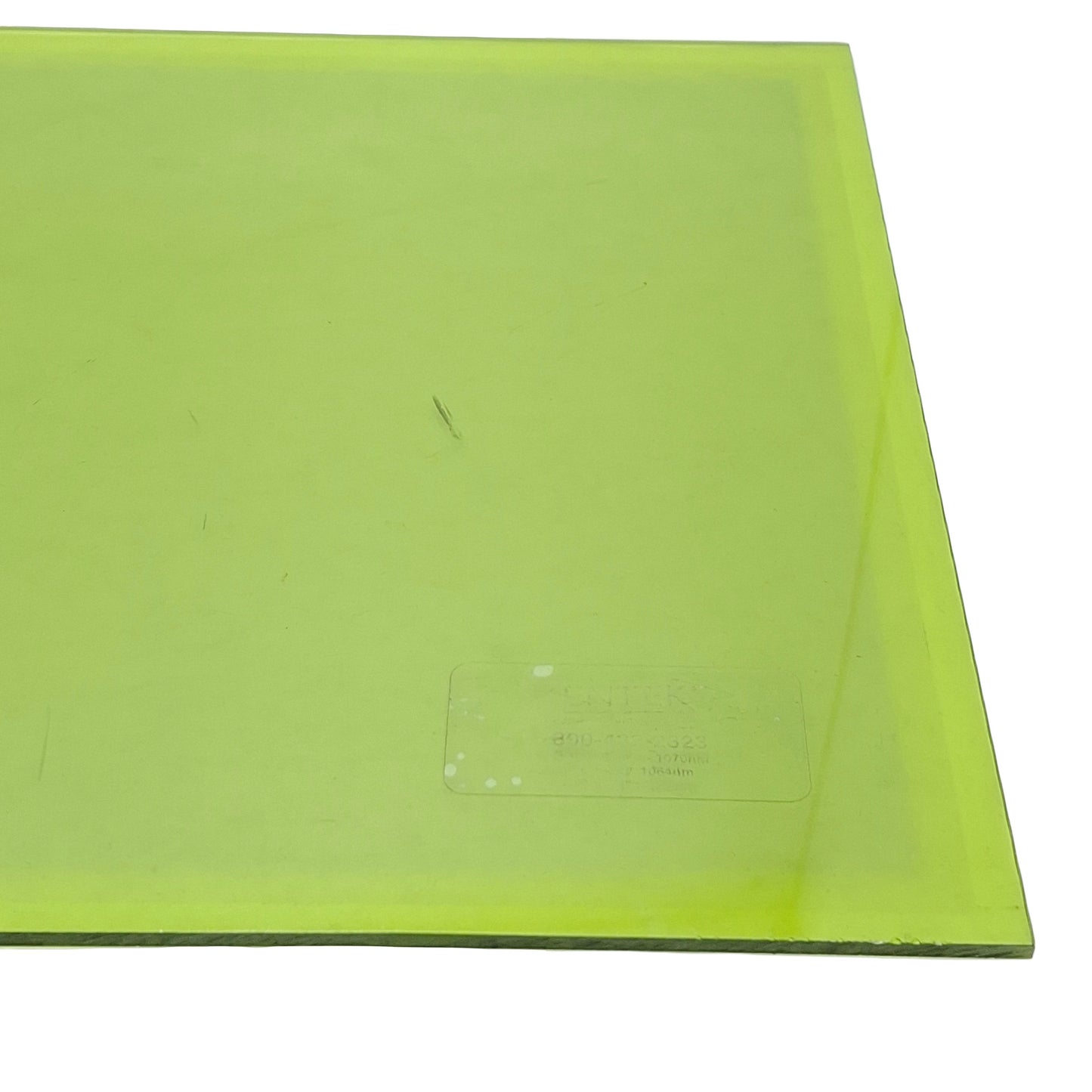 Used Kentek Acrylic Laser Safety Window ND:YAG Lasers 1064nm, 10-15/16in x 9 x 0.12in