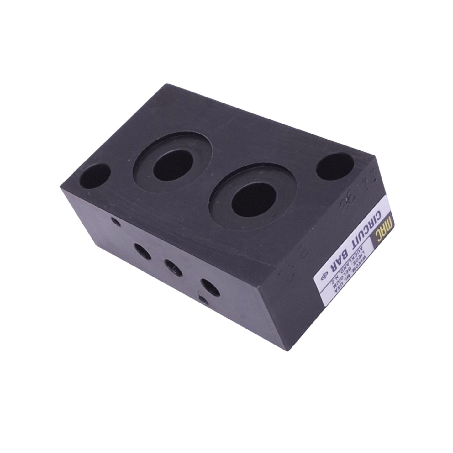 New Mac Valves EBM37A-00DCB-01 Circuit Bar, 1/4in NPT, 18mm Side Ports, 120psi Max