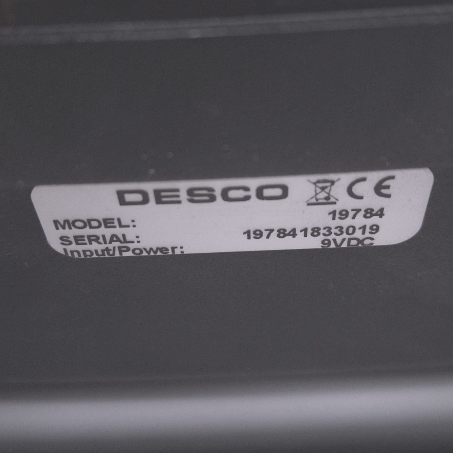 Used Desco 19784 Surface Resistance Test Kit, 10³ to 10¹³ Ohms, 10V/100V Switch, 9VDC