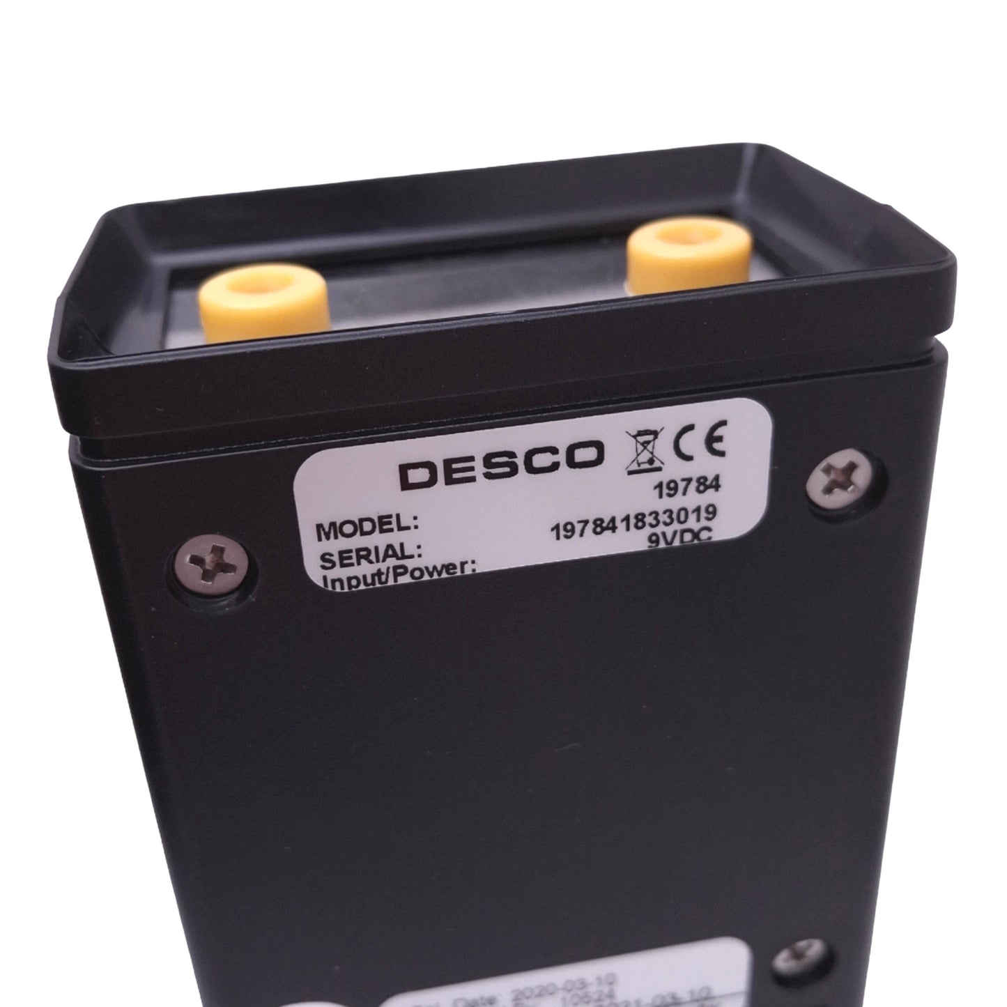 Used Desco 19784 Surface Resistance Test Kit, 10³ to 10¹³ Ohms, 10V/100V Switch, 9VDC