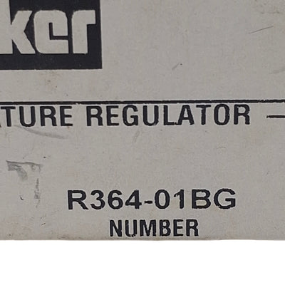 New Parker R364-01BG Miniature Pneumatic Regulator, 1/8in NPT, 0-60psi, 10SCFM
