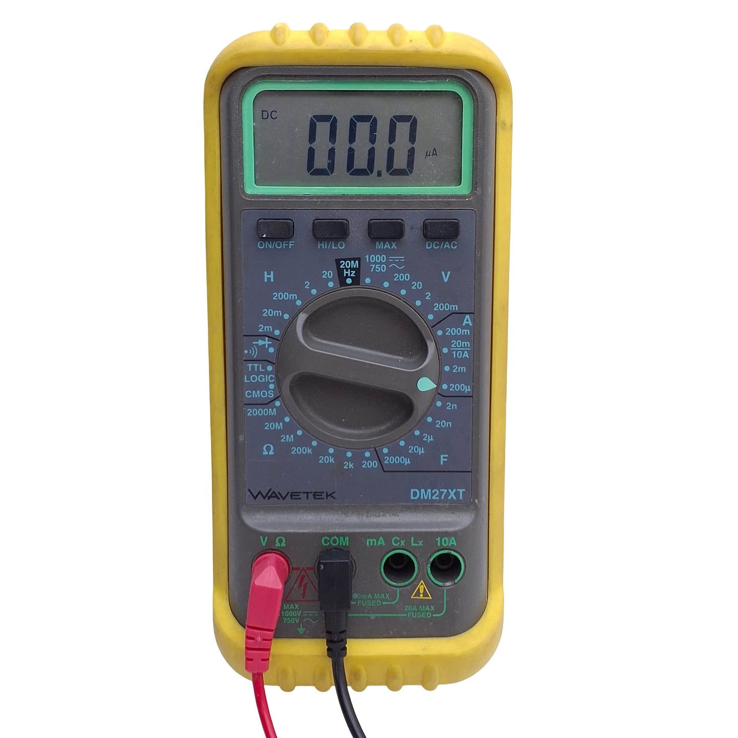 Used Wavetek DM27XT Digital Multimeter, Auto Range, 0.5% DC Accuracy, 1000VDC/750VAC