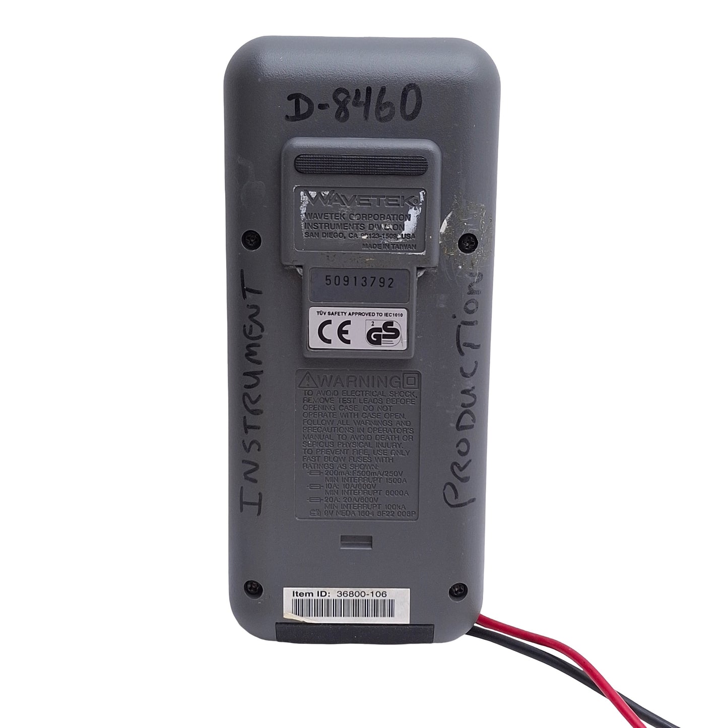 Used Wavetek DM27XT Digital Multimeter, Auto Range, 0.5% DC Accuracy, 1000VDC/750VAC