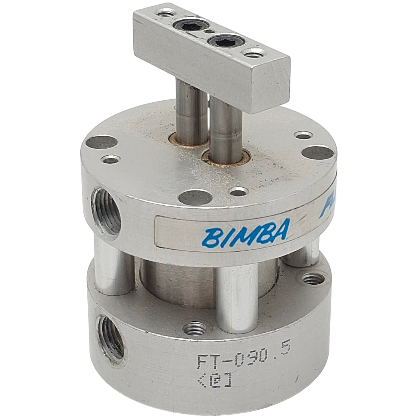 Used Bimba FT-090.5 FLAT-II Compact Cylinder, ø1-1/16in Bore, 0.5in Stroke, 1/8in NPT