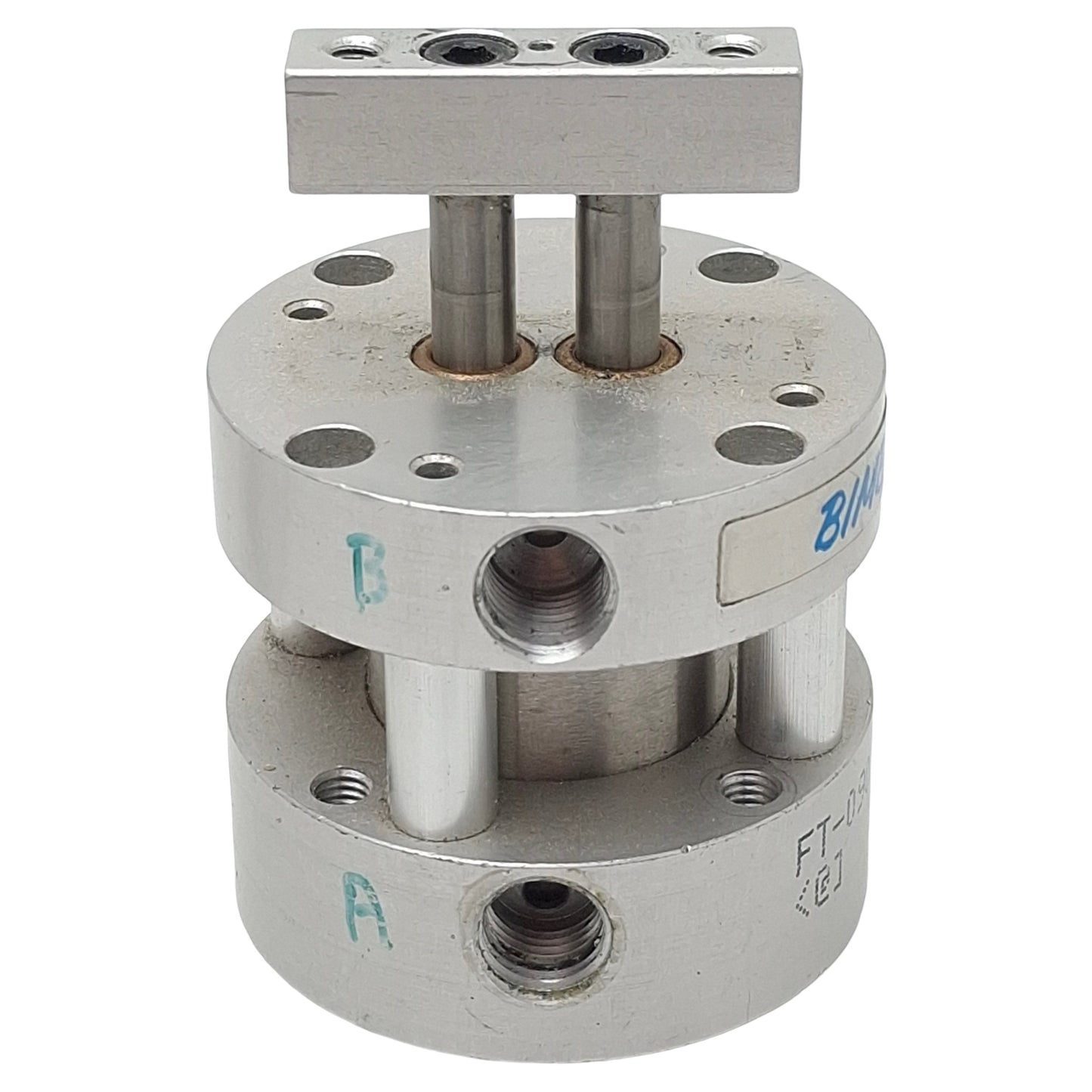 Used Bimba FT-090.5 FLAT-II Compact Cylinder, ø1-1/16in Bore, 0.5in Stroke, 1/8in NPT