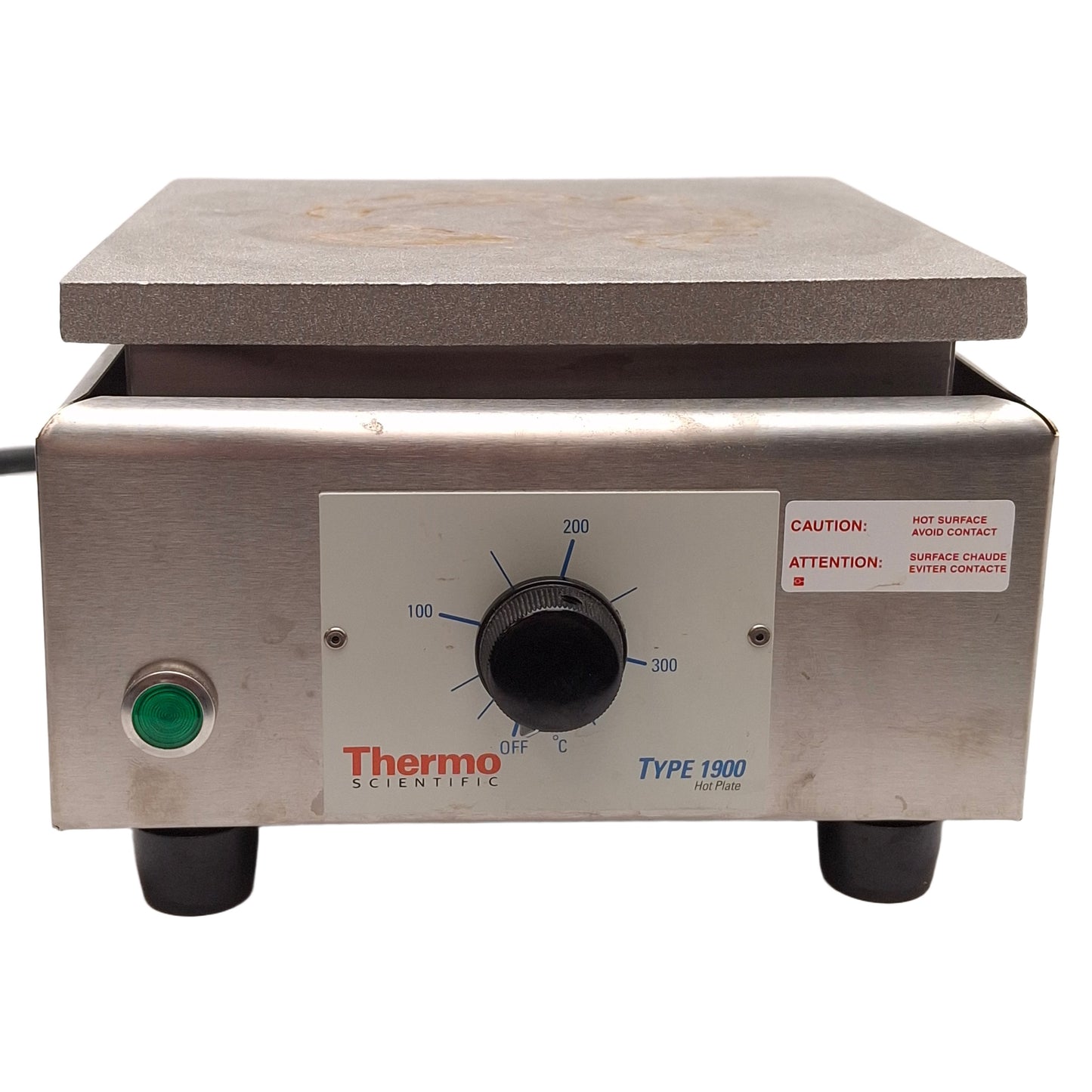 Used Thermo Scientific HPA1915BQ Aluminum-Top Hotplate, 38-371°C, 750W, 120VAC 6.2A