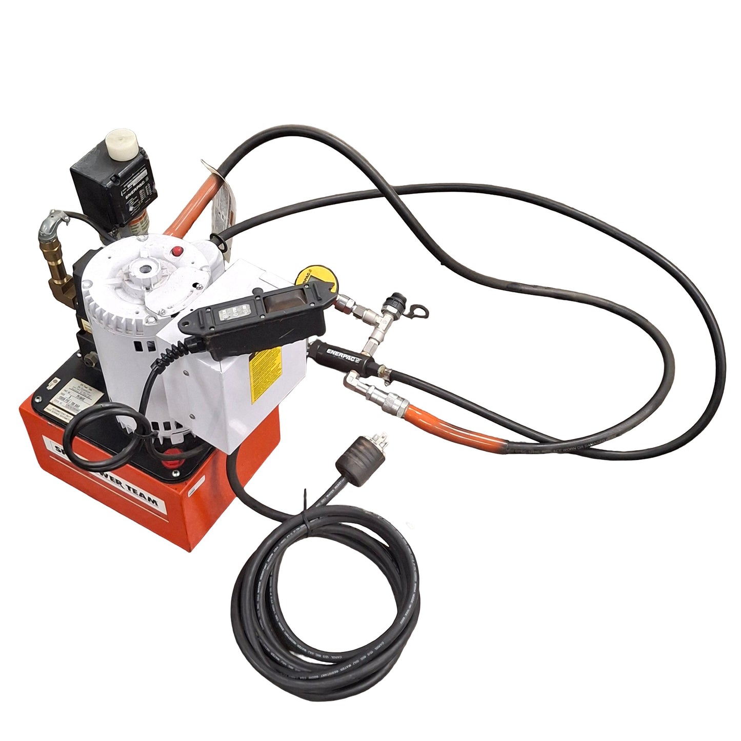 Used SPX Power Team PE464S Electric Hydraulic Pump, 10000 psi Out, 115/230VAC