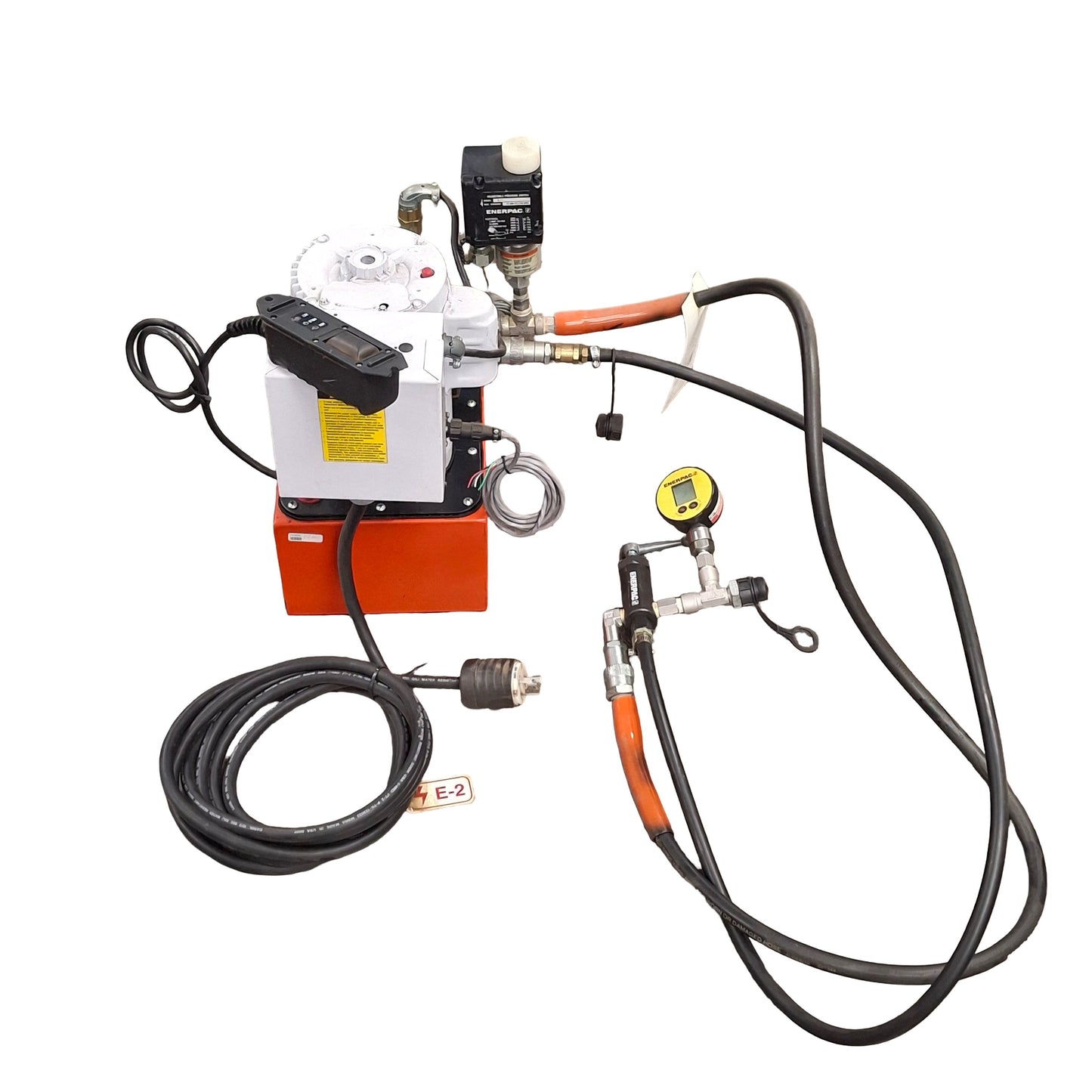 Used SPX Power Team PE464S Electric Hydraulic Pump, 10000 psi Out, 115/230VAC