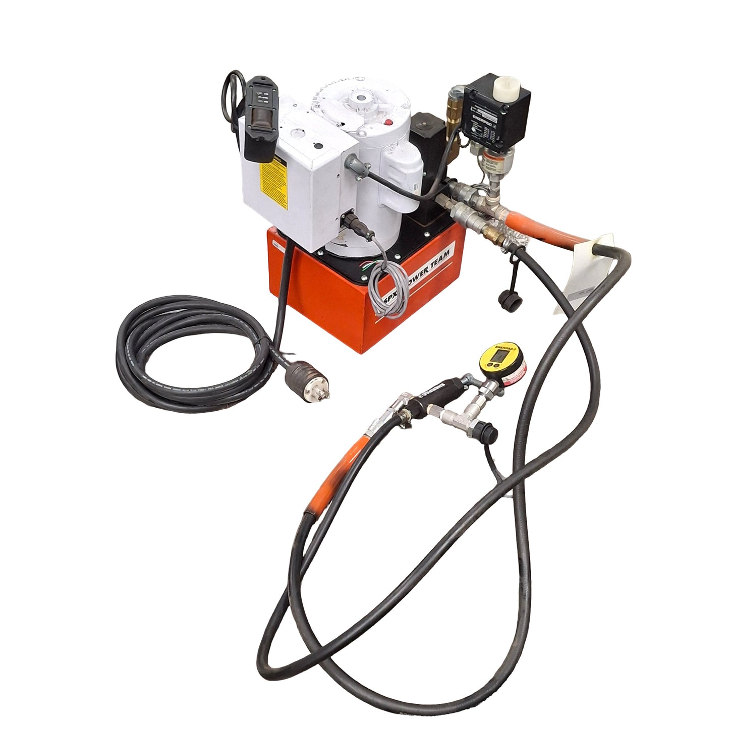 Used SPX Power Team PE464S Electric Hydraulic Pump, 10000 psi Out, 115/230VAC