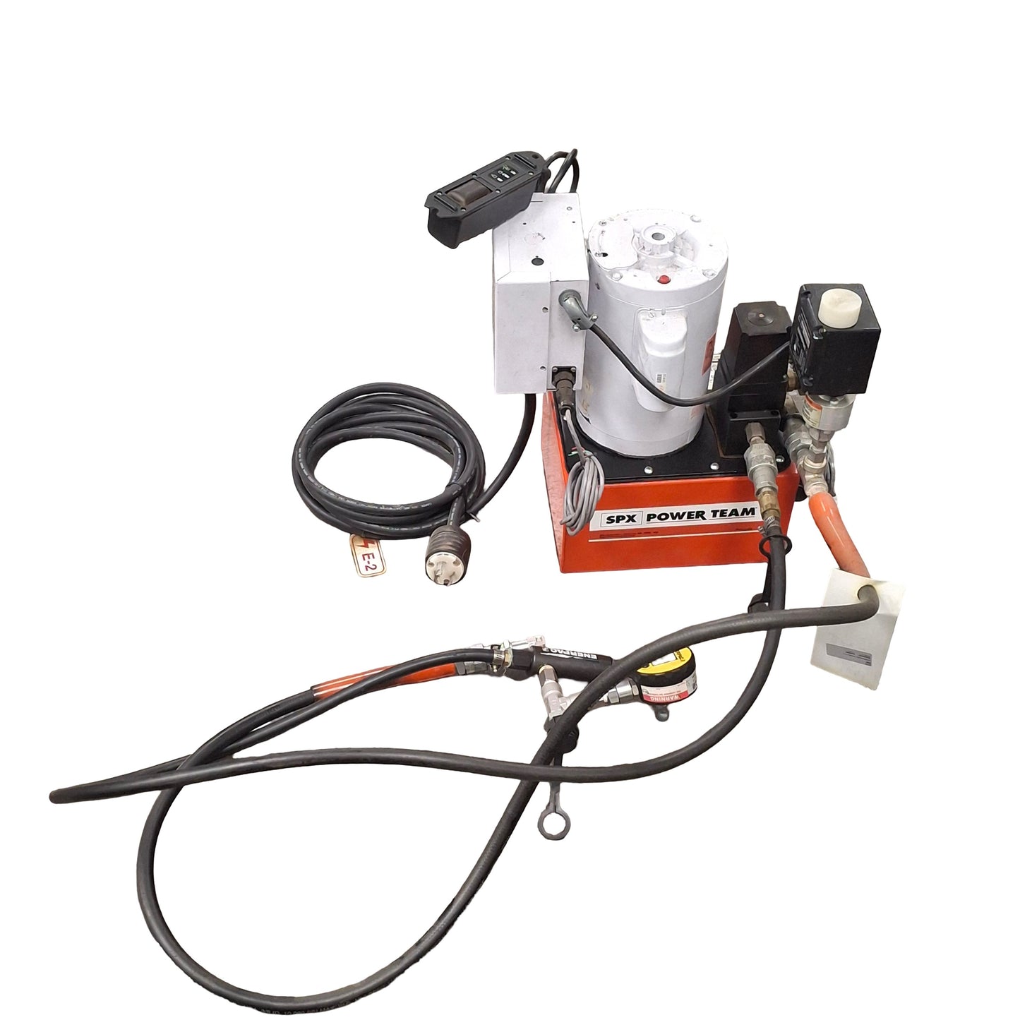 Used SPX Power Team PE464S Electric Hydraulic Pump, 10000 psi Out, 115/230VAC