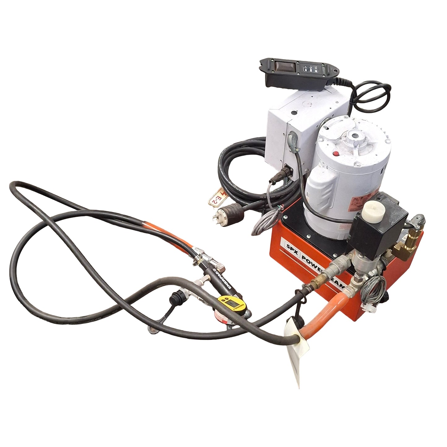 Used SPX Power Team PE464S Electric Hydraulic Pump, 10000 psi Out, 115/230VAC