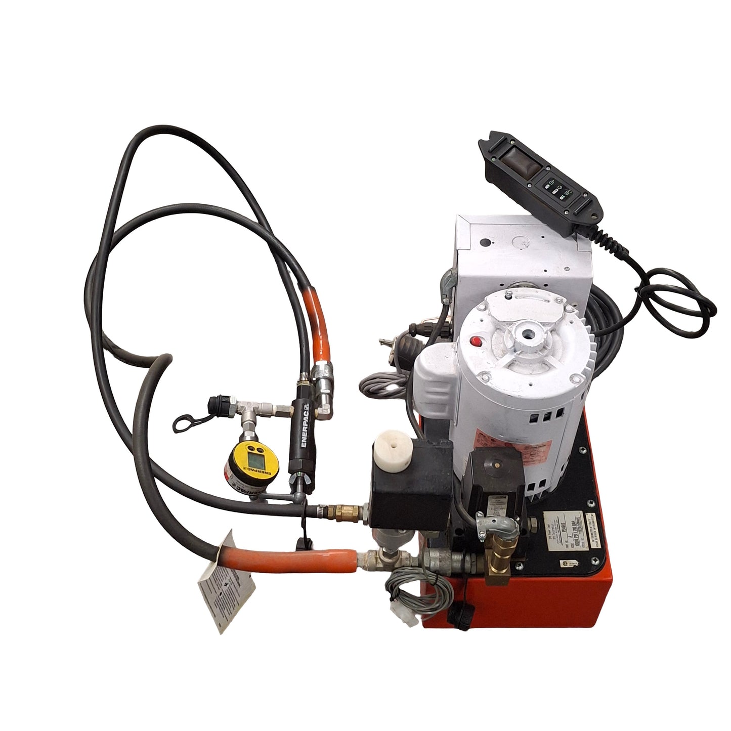 Used SPX Power Team PE464S Electric Hydraulic Pump, 10000 psi Out, 115/230VAC
