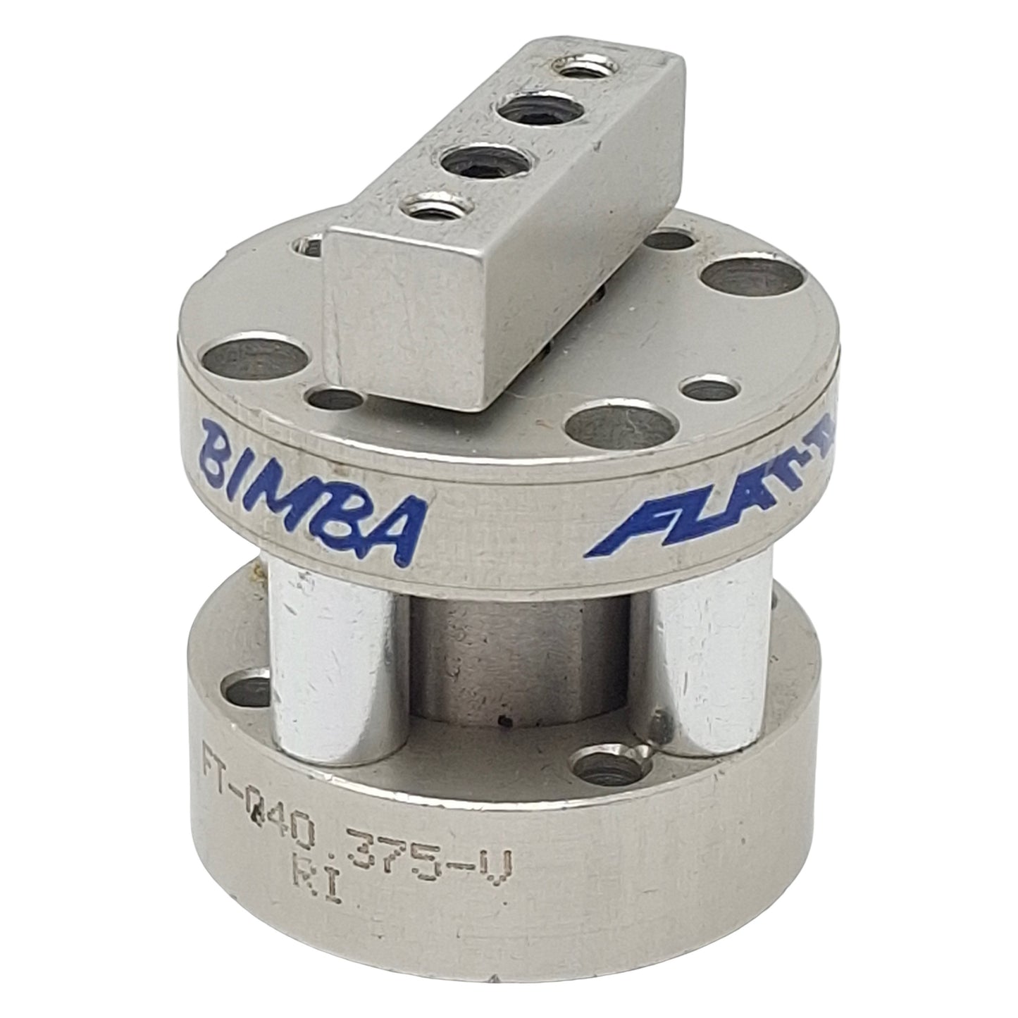 Used Bimba FT-040.375-V FLAT-II Compact Cylinder, ø3/4in Bore, 0.375in Stroke, #10-32