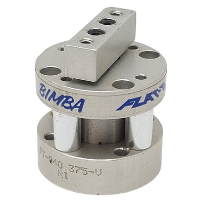 Used Bimba FT-040.375-V FLAT-II Compact Cylinder, ø3/4in Bore, 0.375in Stroke, #10-32