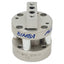 Used Bimba FT-040.375-V FLAT-II Compact Cylinder, ø3/4in Bore, 0.375in Stroke, #10-32
