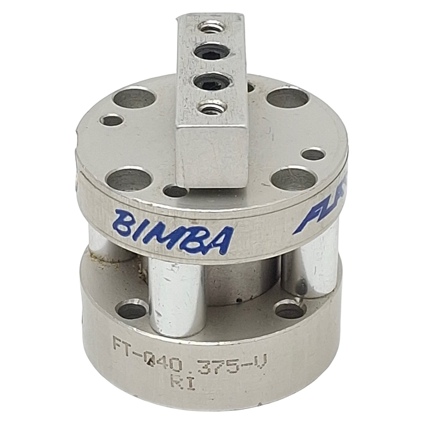 Used Bimba FT-040.375-V FLAT-II Compact Cylinder, ø3/4in Bore, 0.375in Stroke, #10-32