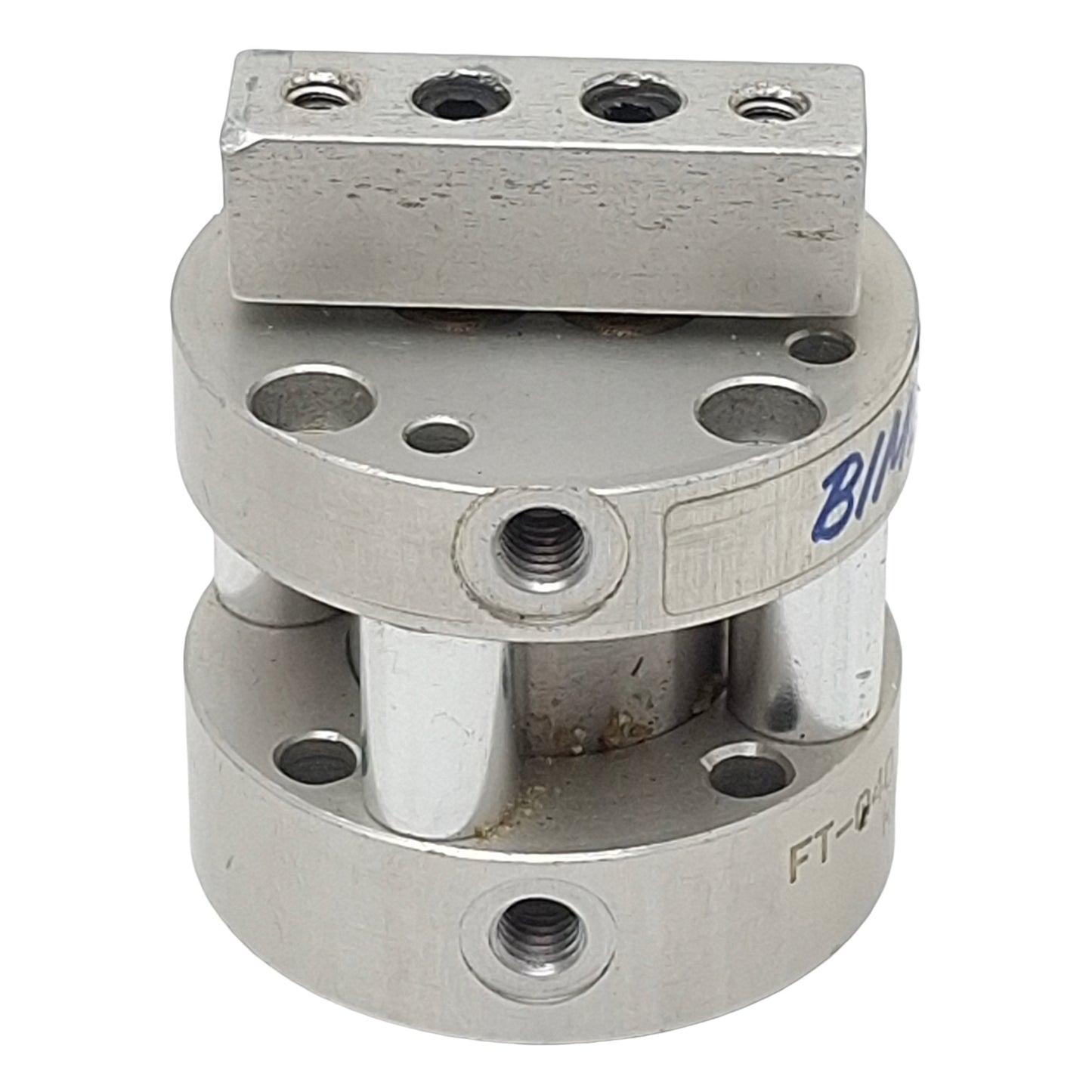 Used Bimba FT-040.375-V FLAT-II Compact Cylinder, ø3/4in Bore, 0.375in Stroke, #10-32