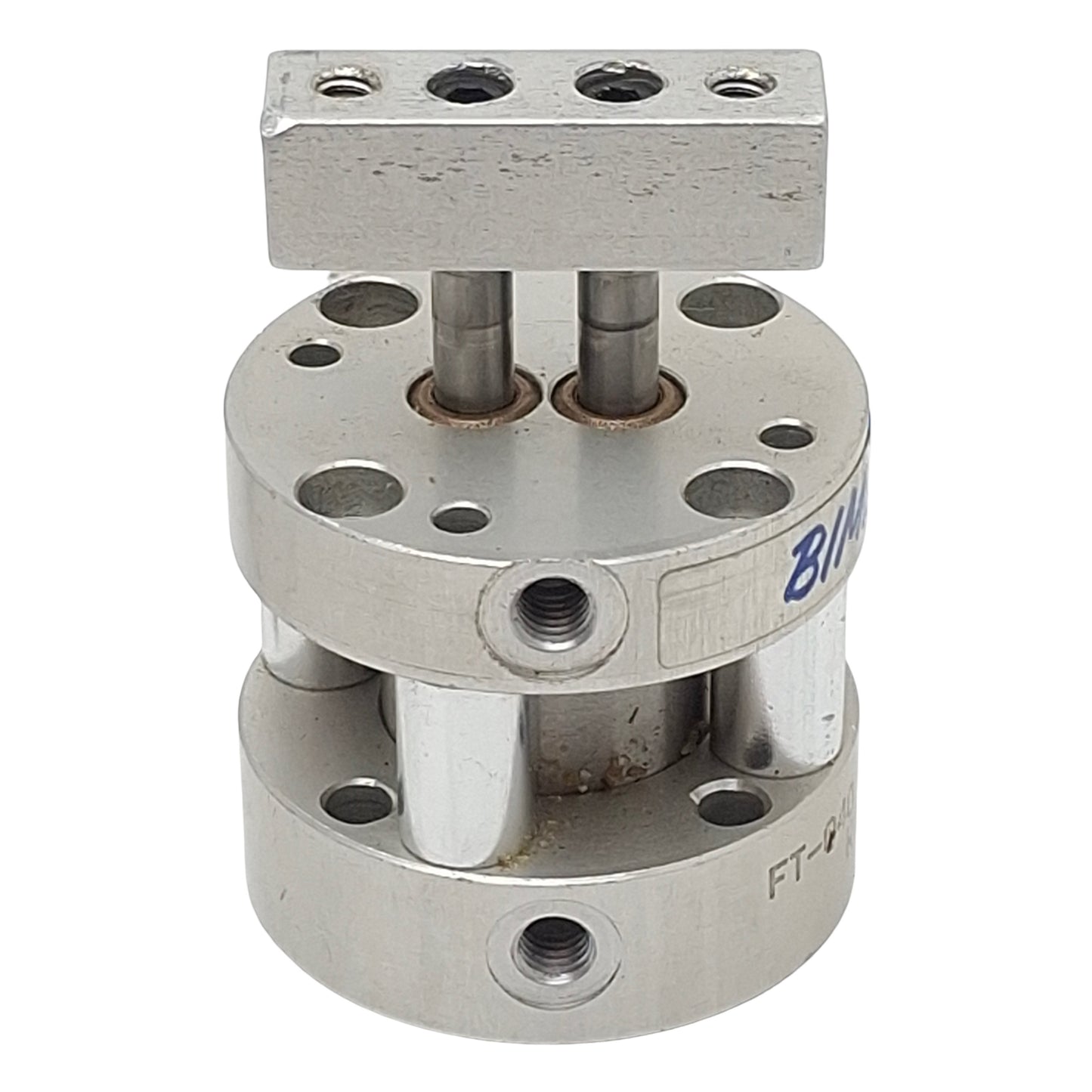 Used Bimba FT-040.375-V FLAT-II Compact Cylinder, ø3/4in Bore, 0.375in Stroke, #10-32