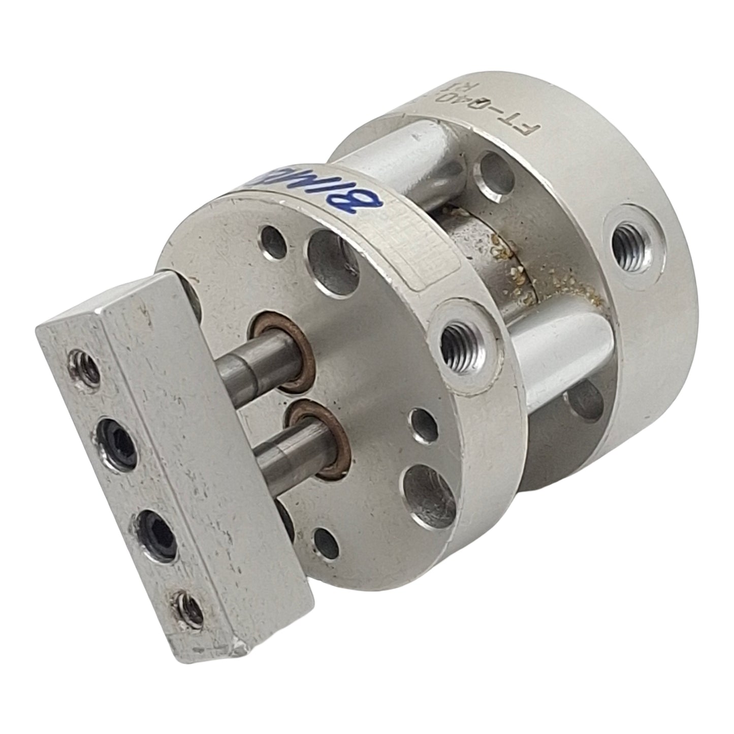 Used Bimba FT-040.375-V FLAT-II Compact Cylinder, ø3/4in Bore, 0.375in Stroke, #10-32