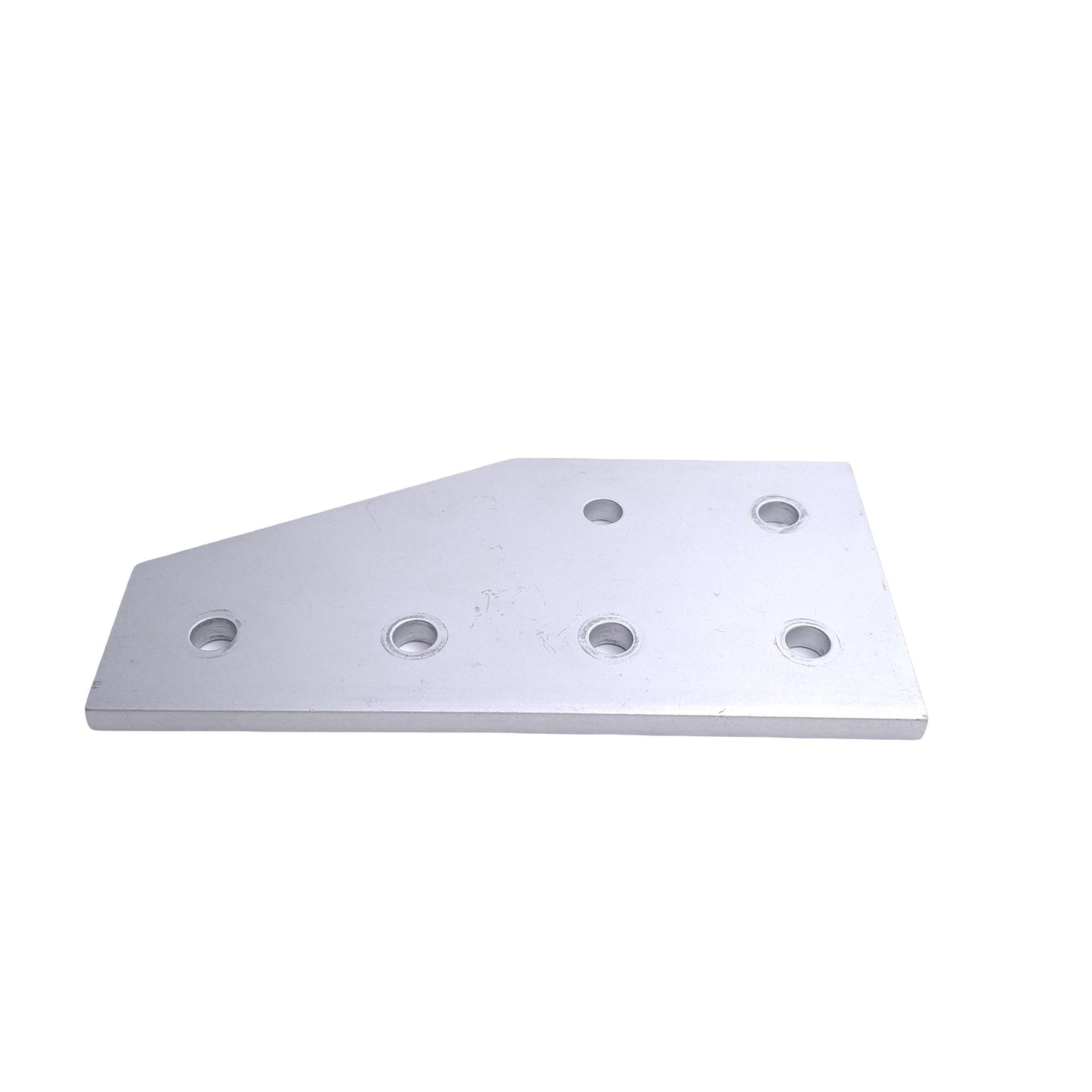 Used Lot of 6 80/20 4320 Angled Flat Plates, 15-Series, 6-Hole, 6in x 3in x 0.250in