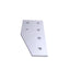 Used Lot of 6 80/20 4320 Angled Flat Plates, 15-Series, 6-Hole, 6in x 3in x 0.250in