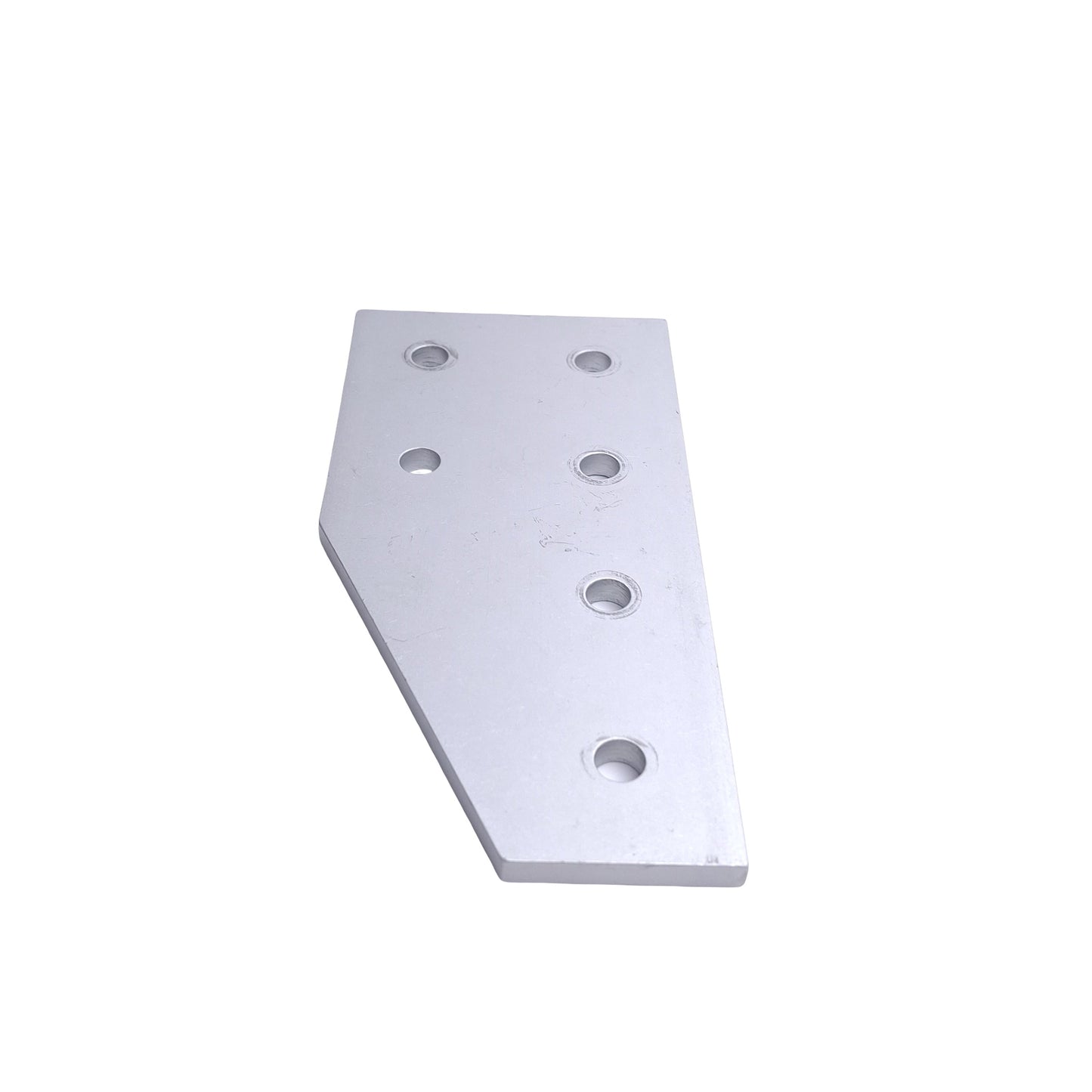 Used Lot of 6 80/20 4320 Angled Flat Plates, 15-Series, 6-Hole, 6in x 3in x 0.250in