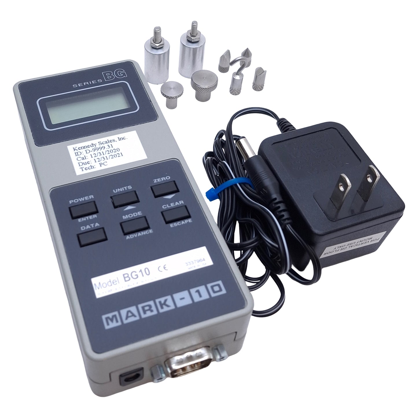 Used MARK-10 BG10 Digital Force Gage Capacity: 10lbs, Resolution: 0.005lb, 120VAC