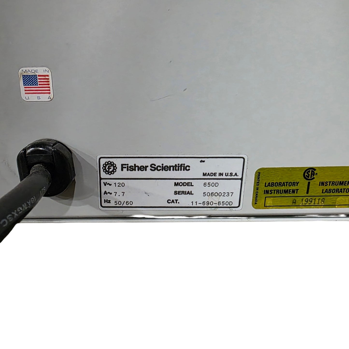 Used Fisher Scientific 11-690-650D 650D Isotemp Incubator 5CuFt 30°C to 75°C 120VAC