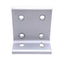 Used Lot of 4 80/20 4375 Wide 2x4 Inside Corner Bracket 3" x 1.5", 15 Series
