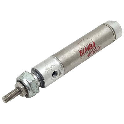 Used Bimba LT-021-D Pneumatic Cylinder, ø9/16in Bore, 1in Stroke, #10-32, 250psi