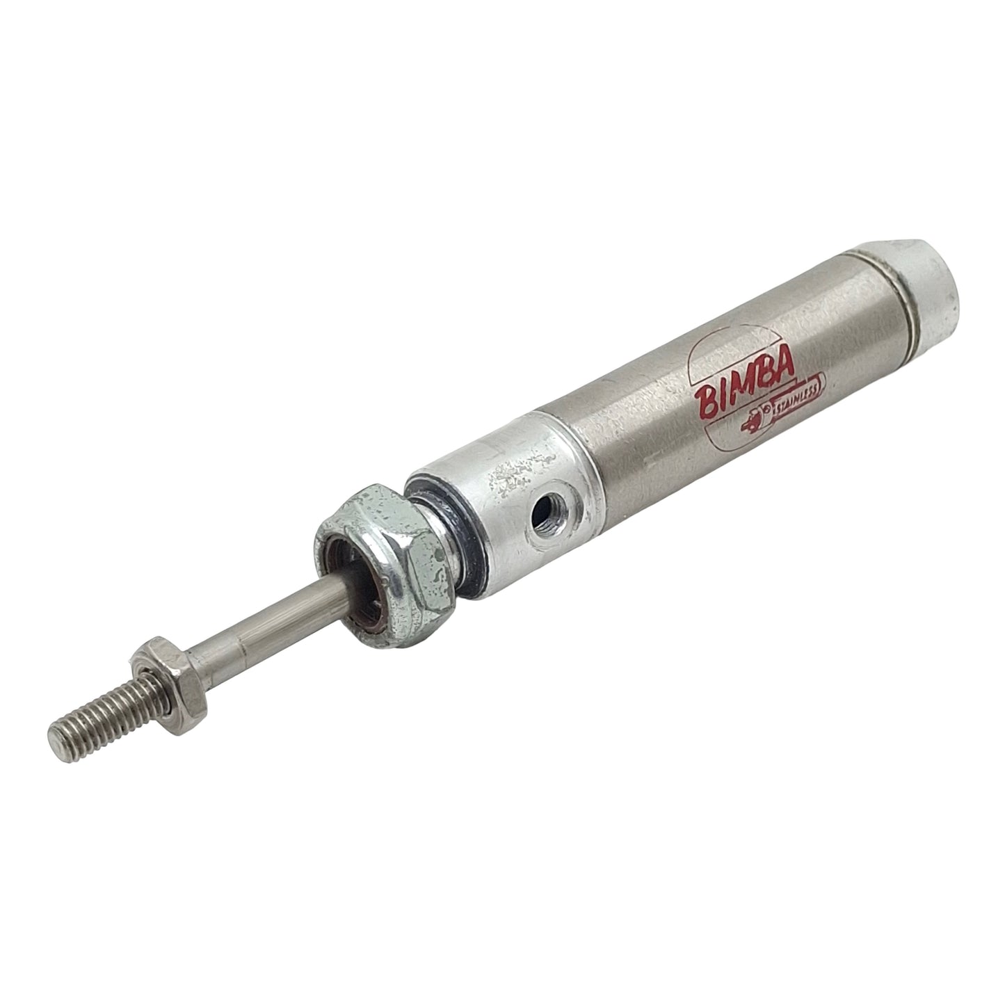 Used Bimba LT-021-D Pneumatic Cylinder, ø9/16in Bore, 1in Stroke, #10-32, 250psi