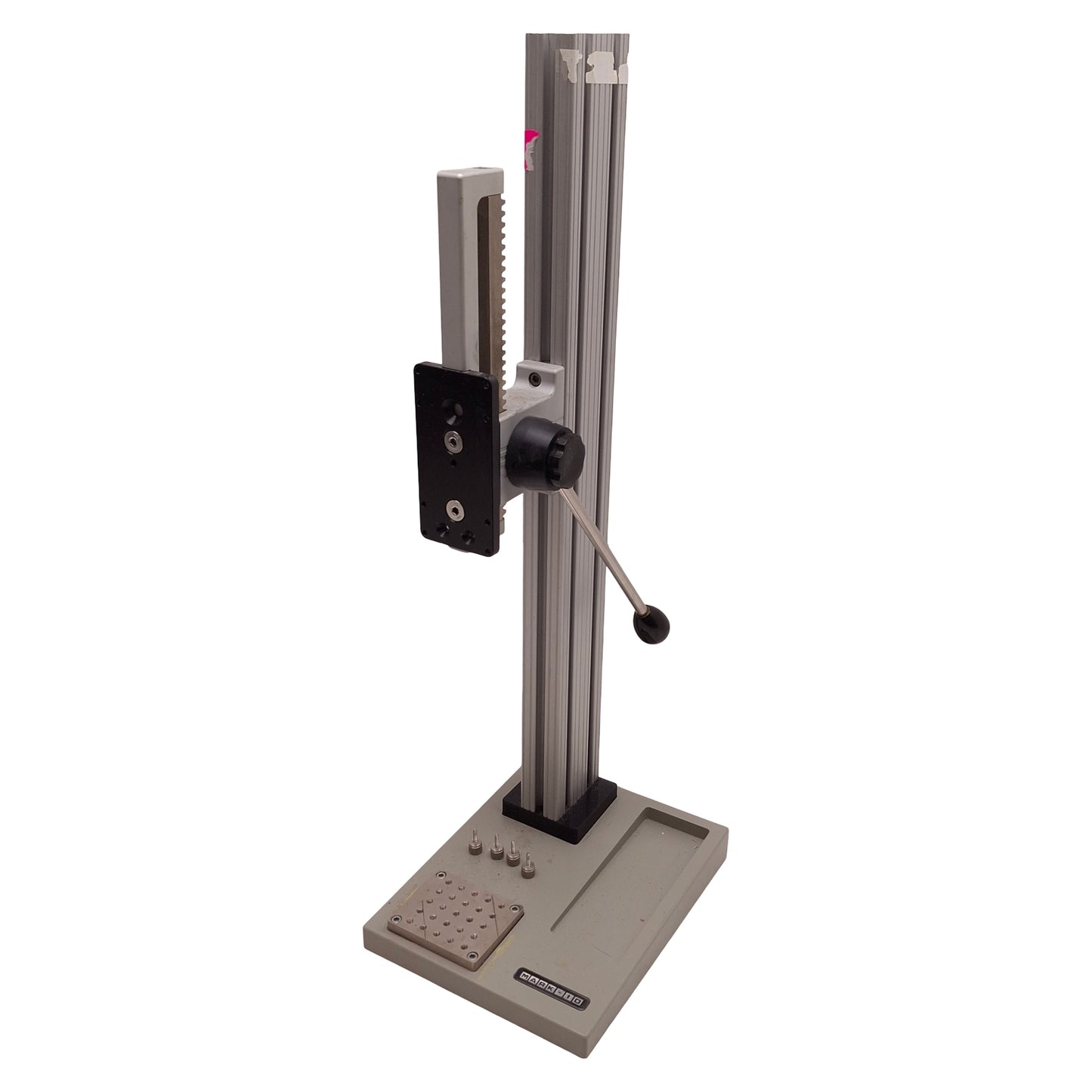Used Mark-10 TSB100 Manual Force Test Stand 10" x 7.9" Base, 100lbF Capacity