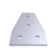Used Lot of 6 80/20 4341 Tee Flat Plates, 4-Hole 15 Series 4.5in x 3in x 1/4in
