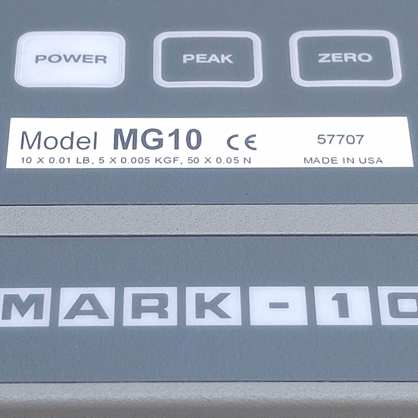 Used MARK-10 MG10 Push-Pull Digital Force Gauge, 10lb Capacity, 0.005lbF Resolution