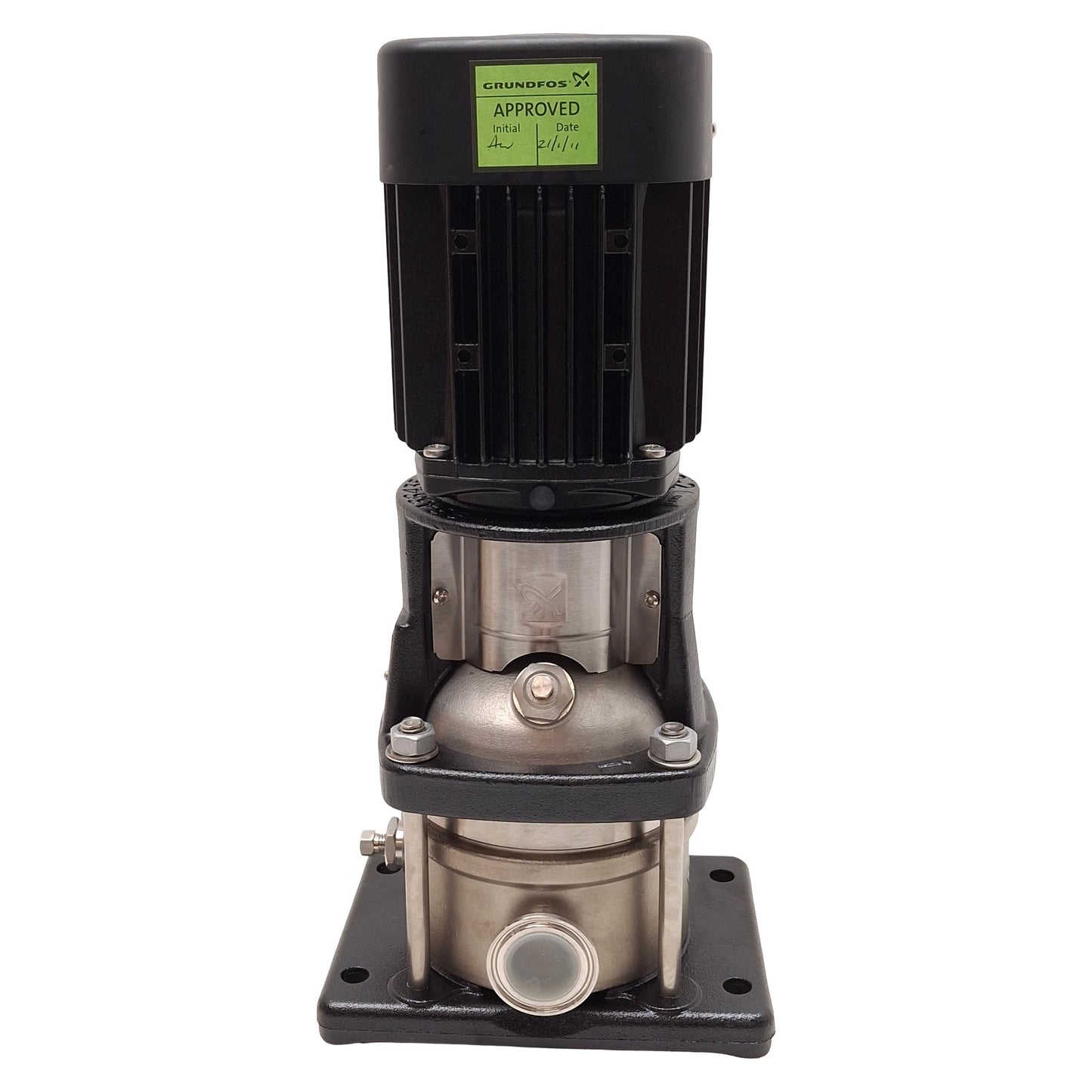 New Grundfos CRN1-2 A-CX-G-E-HQQE Vertical Centrifugal Pump, 0.37kW, 230/240VAC 50Hz