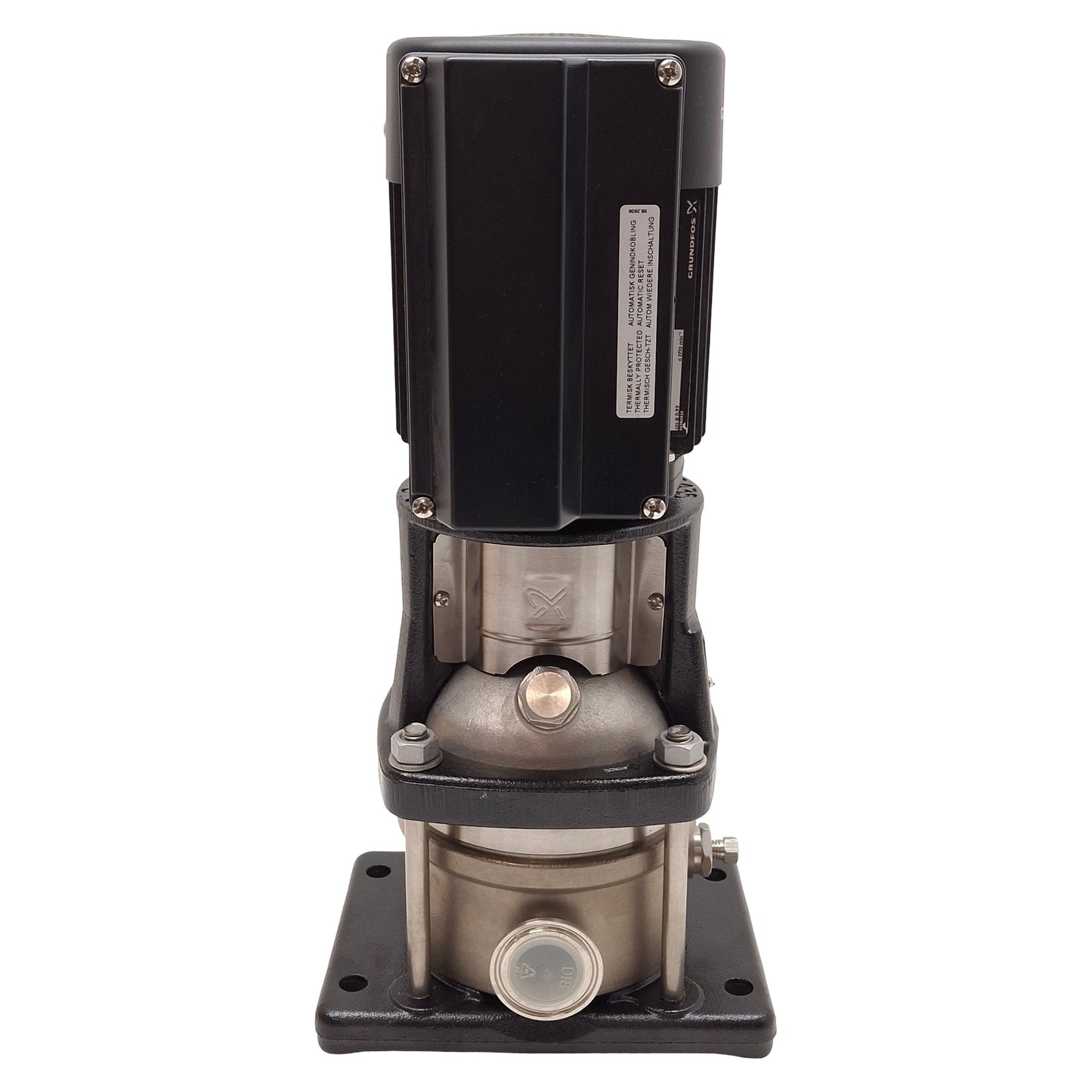 New Grundfos CRN1-2 A-CX-G-E-HQQE Vertical Centrifugal Pump, 0.37kW, 230/240VAC 50Hz