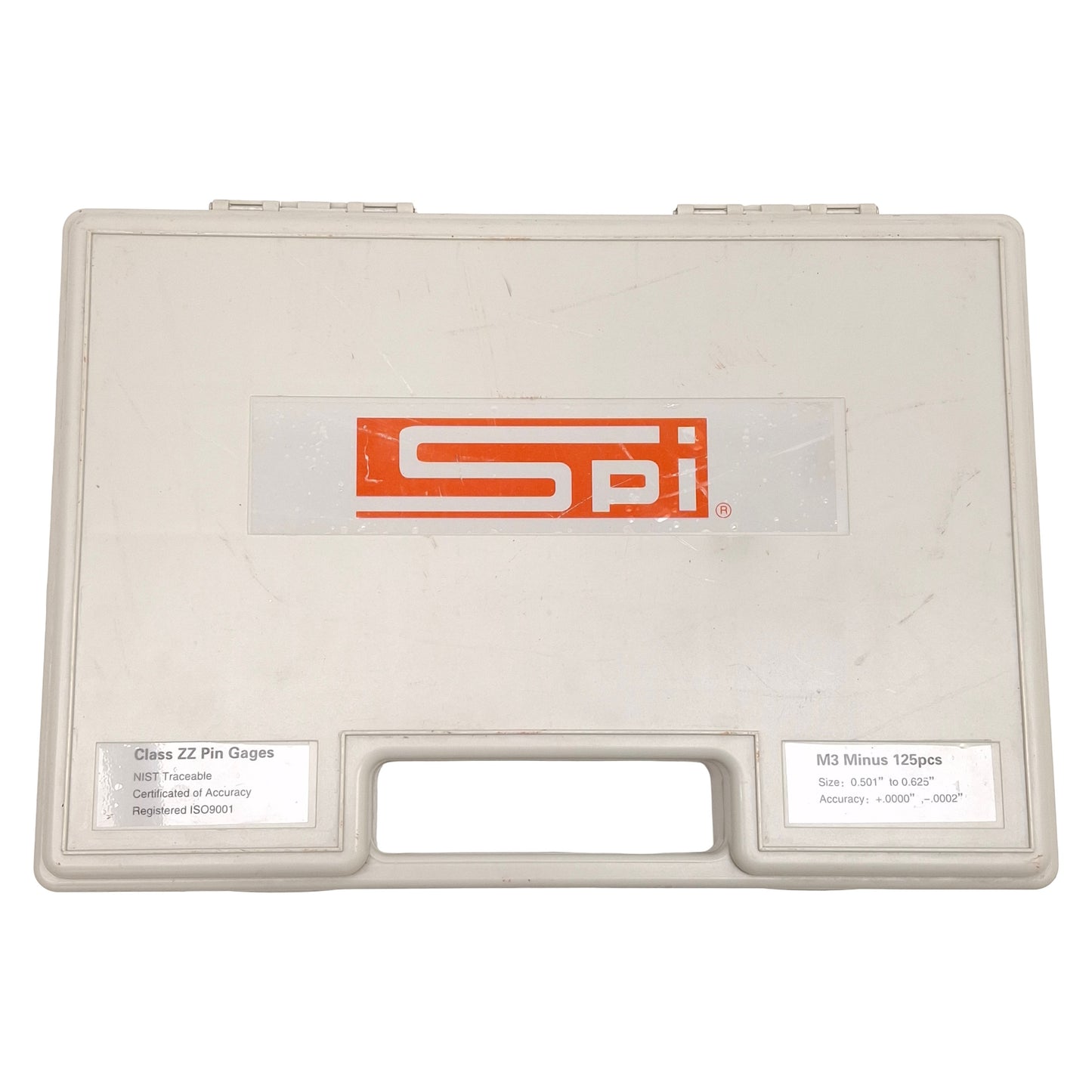 Used SPI M3 Minus 125pcs Class ZZ Pin Gages Set, ø0.501-0.625in, +0.0000 to -0.0002in