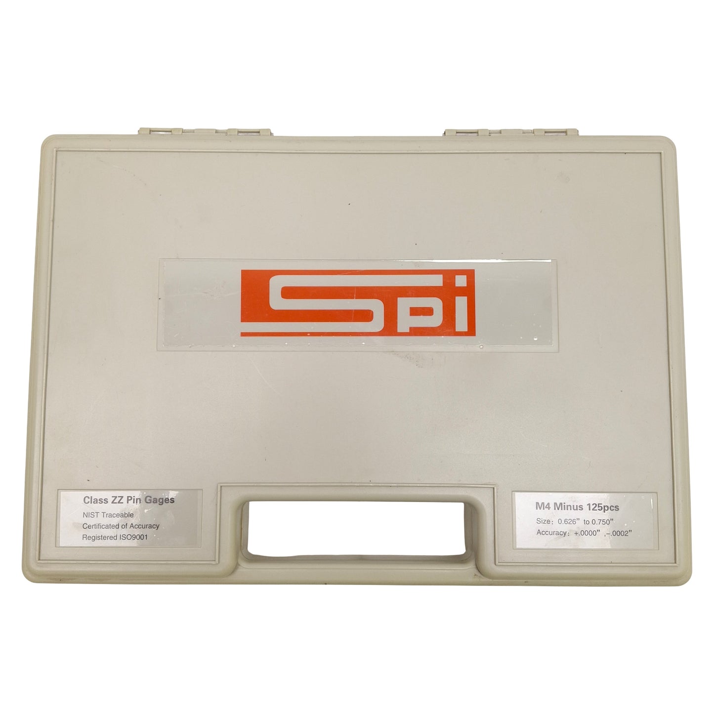 Used SPI M4 Minus 125pcs Class ZZ Pin Gages Set, ø0.626-0.750in, +0.0000 to -0.0002in