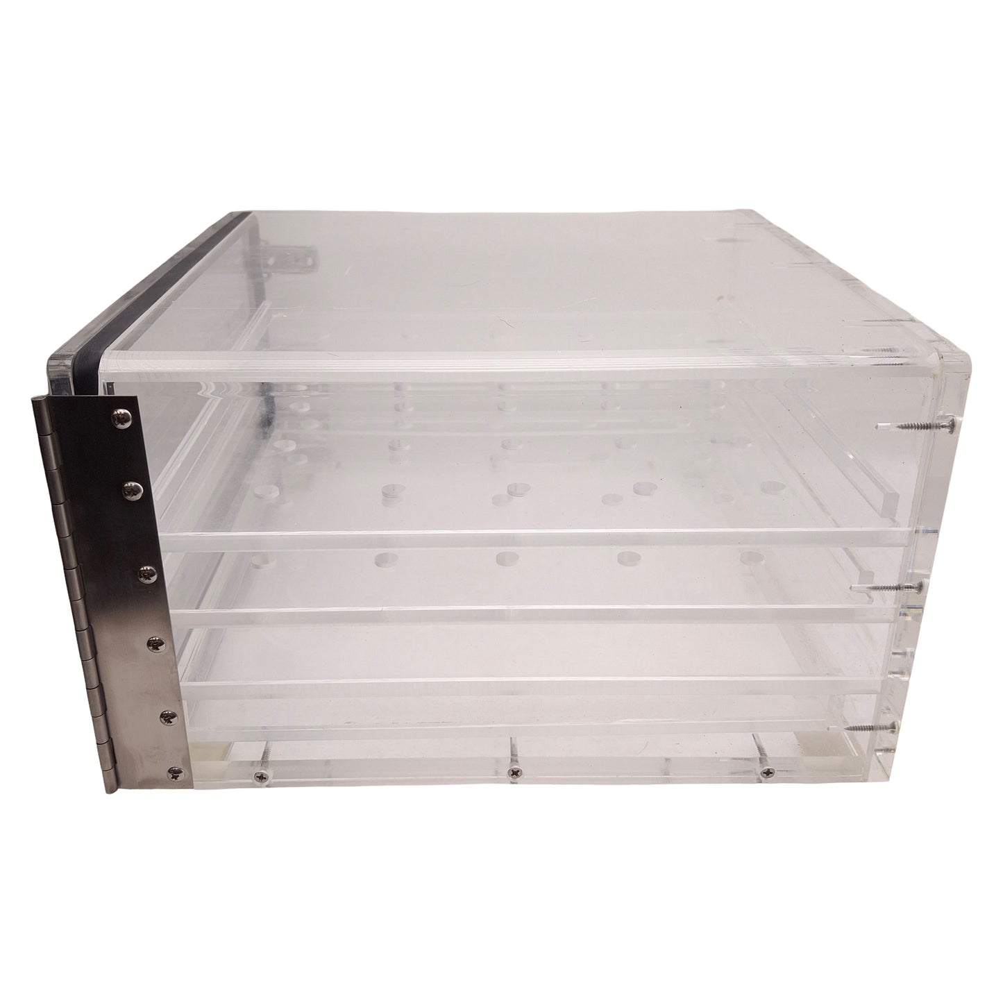 Used Nalgene 5317-0070 Acrylic Desiccator Cabinet, 2-Shelves, 12in x 12in x 7in
