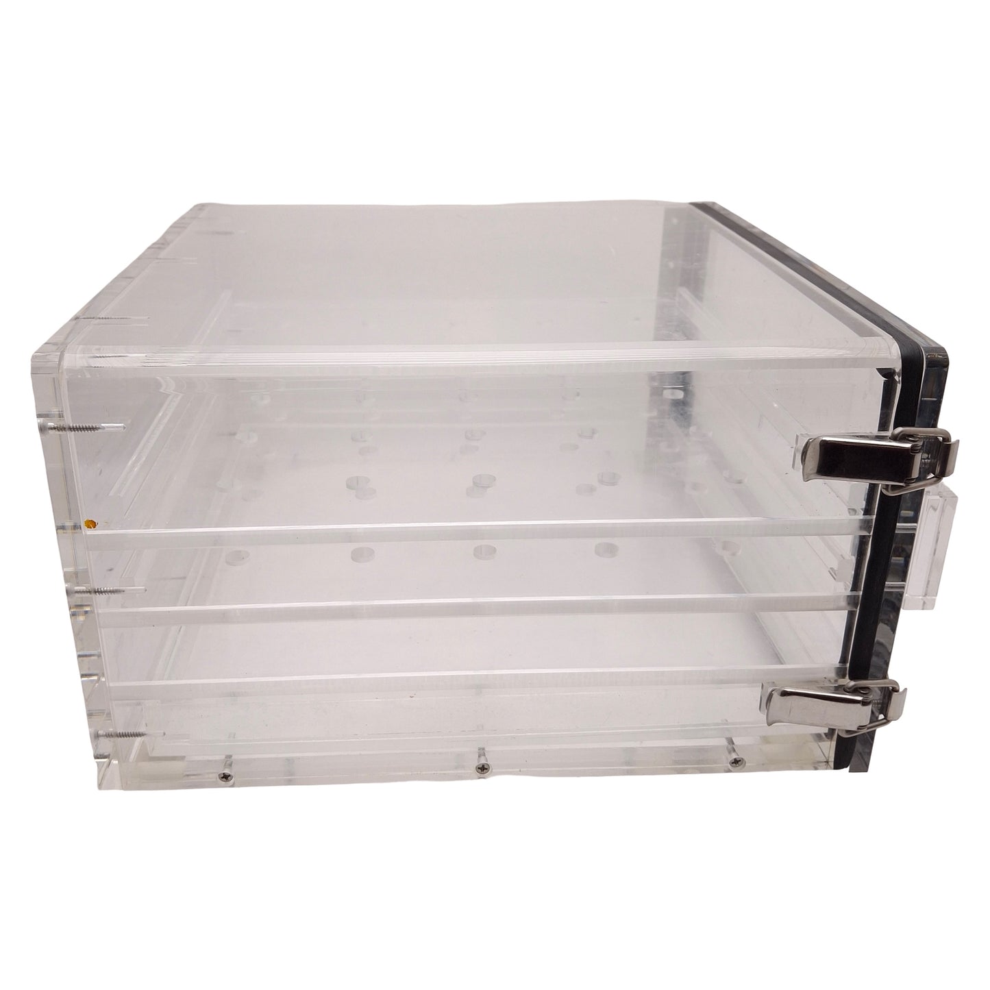 Used Nalgene 5317-0070 Acrylic Desiccator Cabinet, 2-Shelves, 12in x 12in x 7in