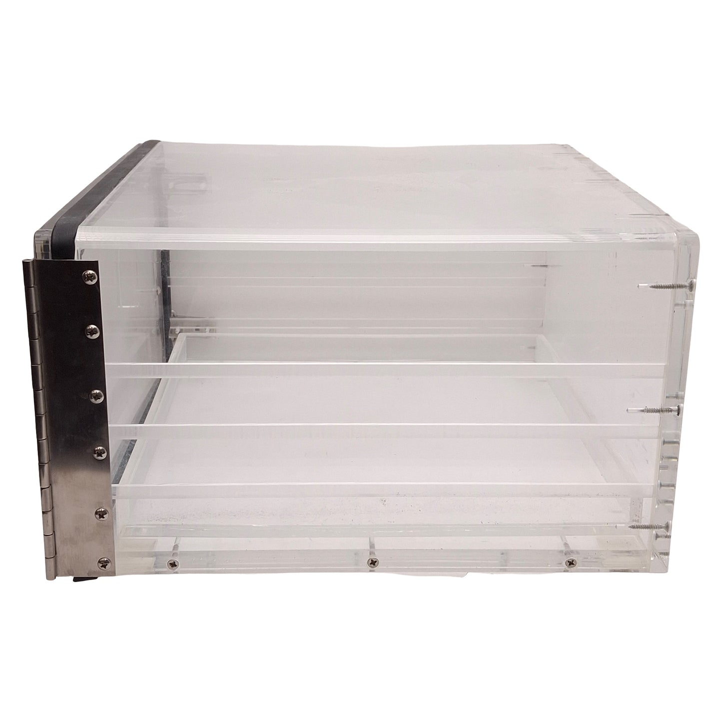 Used Nalgene 5317-0070 Acrylic Desiccator Cabinet, 12in x 12in x 7in *No Shelves*