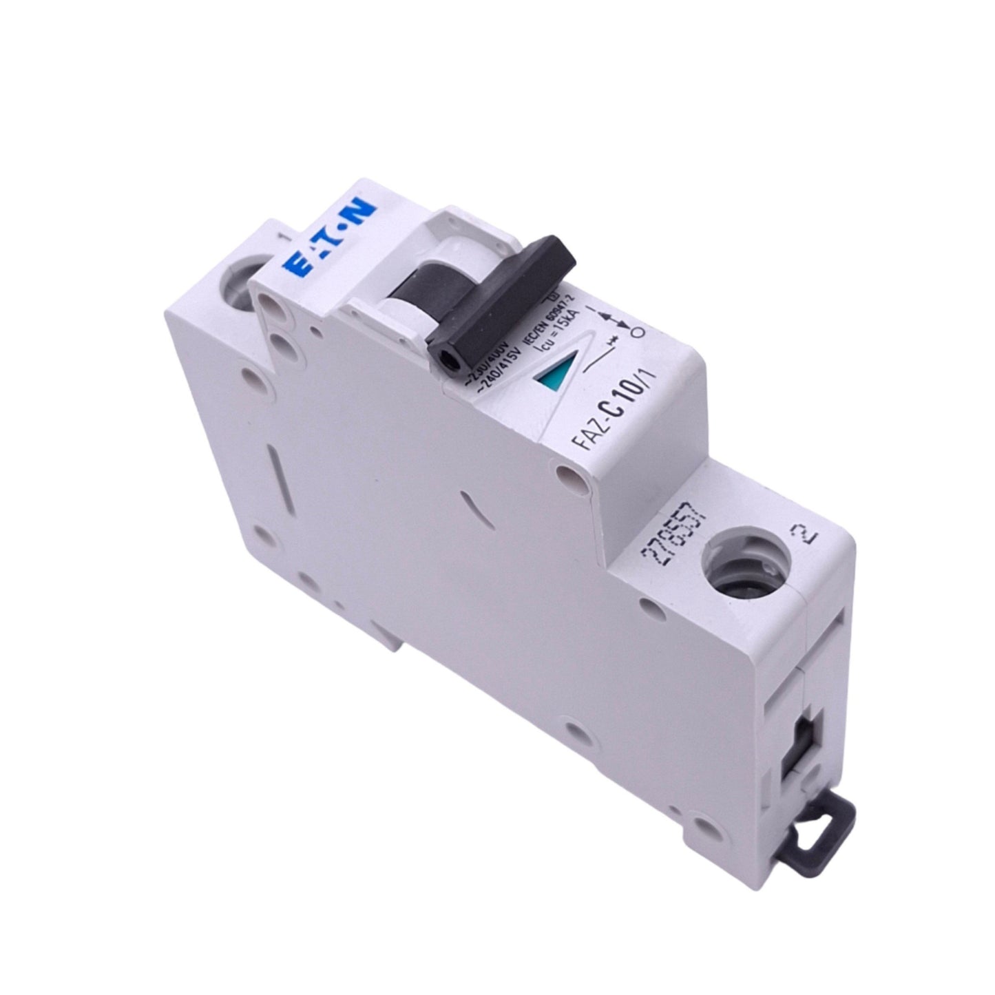 Used Eaton FAZ-C10/1 Miniature Circuit Breaker, 1-Pole 10A, 230/400VAC, DIN Rail