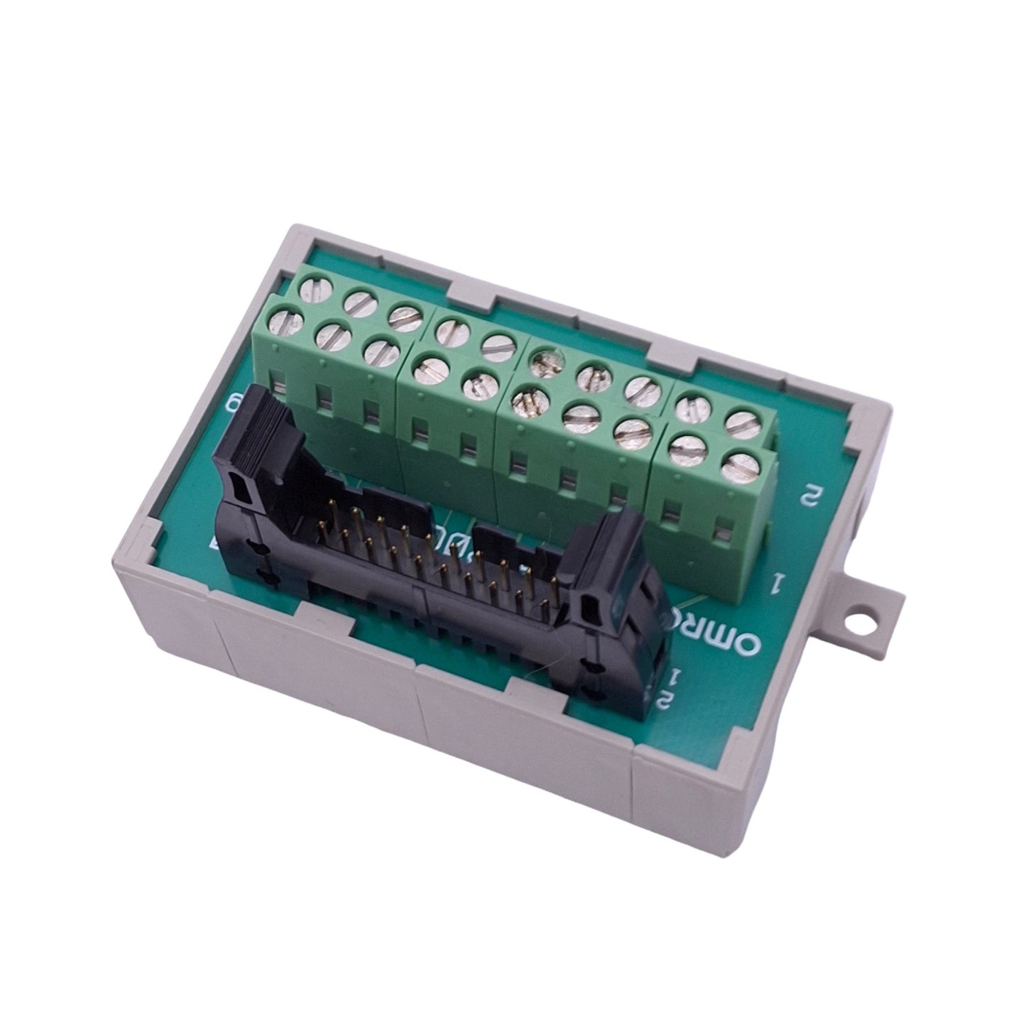 Used Omron XW2B-20G4 Breakout Board for CV PLC, 20-Point, 125VAC 1A Max, DIN Rail