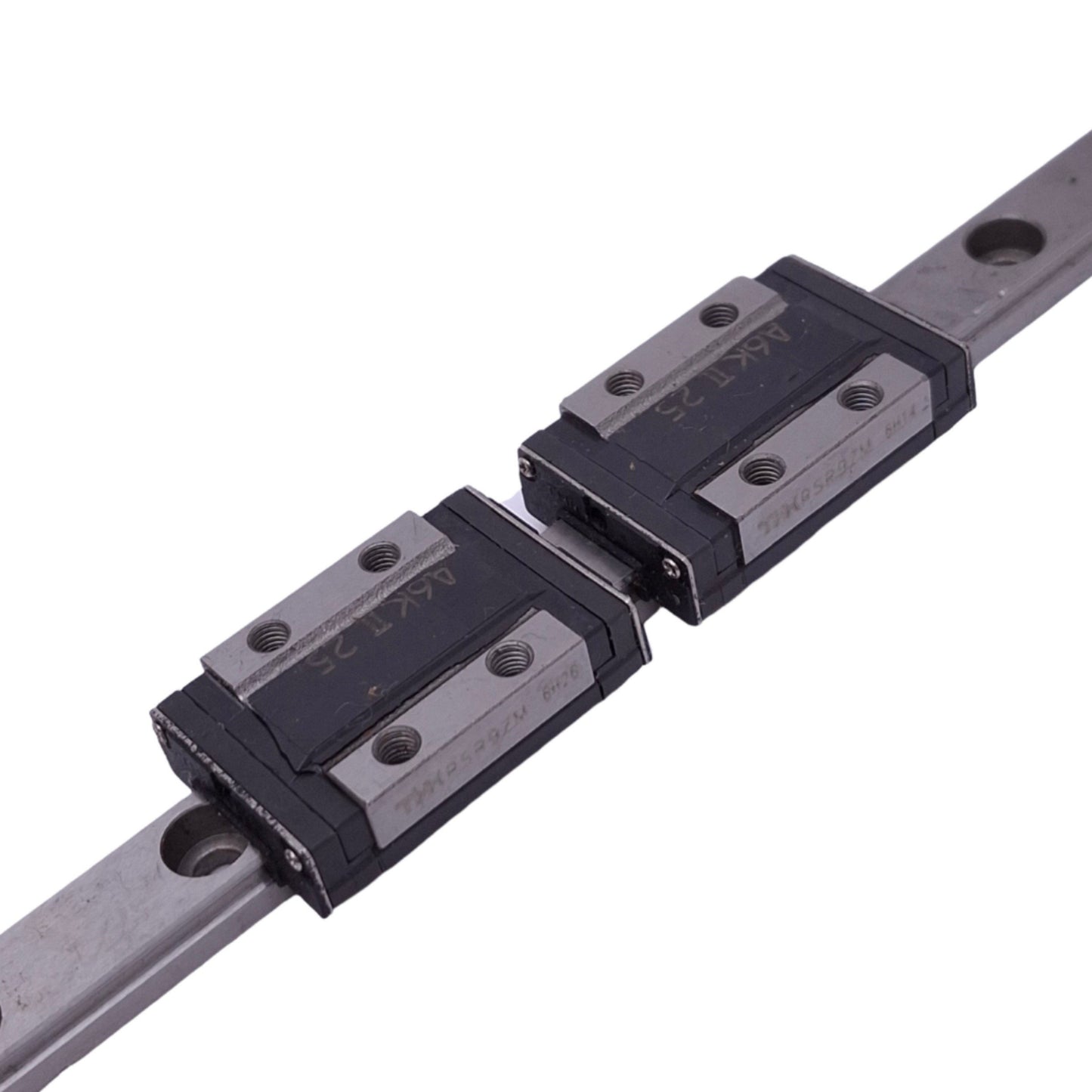 Used THK RSR9ZM (2x) Linear Guide Blocks w/ 9x275mm Rail, 30x20x10mm Block, 2.25kN