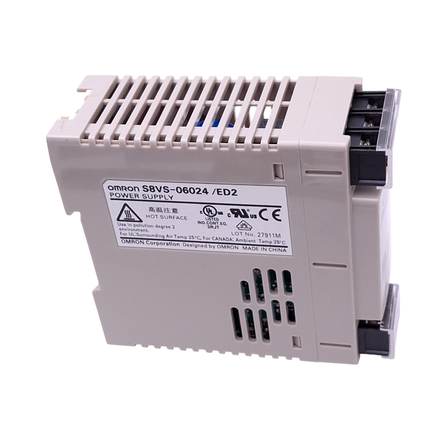 New – Open box Omron S8VS-06024 Power Supply, 100-240VAC 1.7A In, 24VDC 2.5A Out, 60W Max